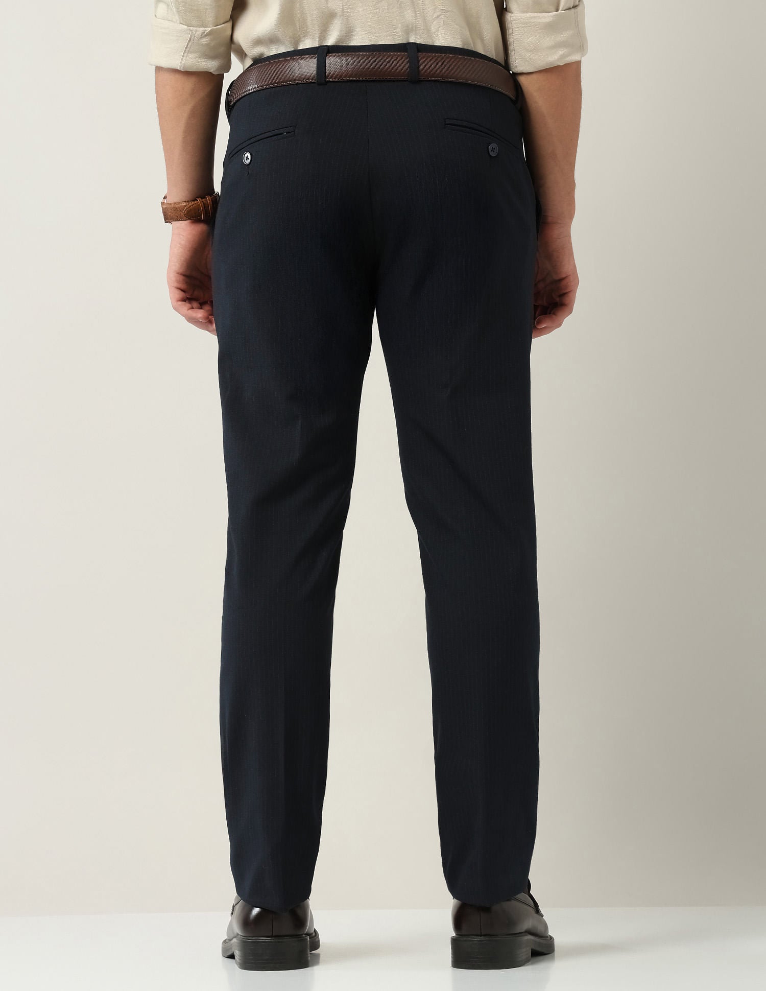 Office Classic Regular Fit Solid Trousers