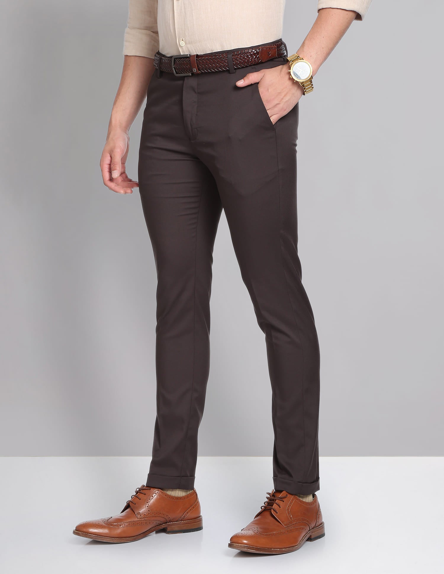 Brown Mens Trousers