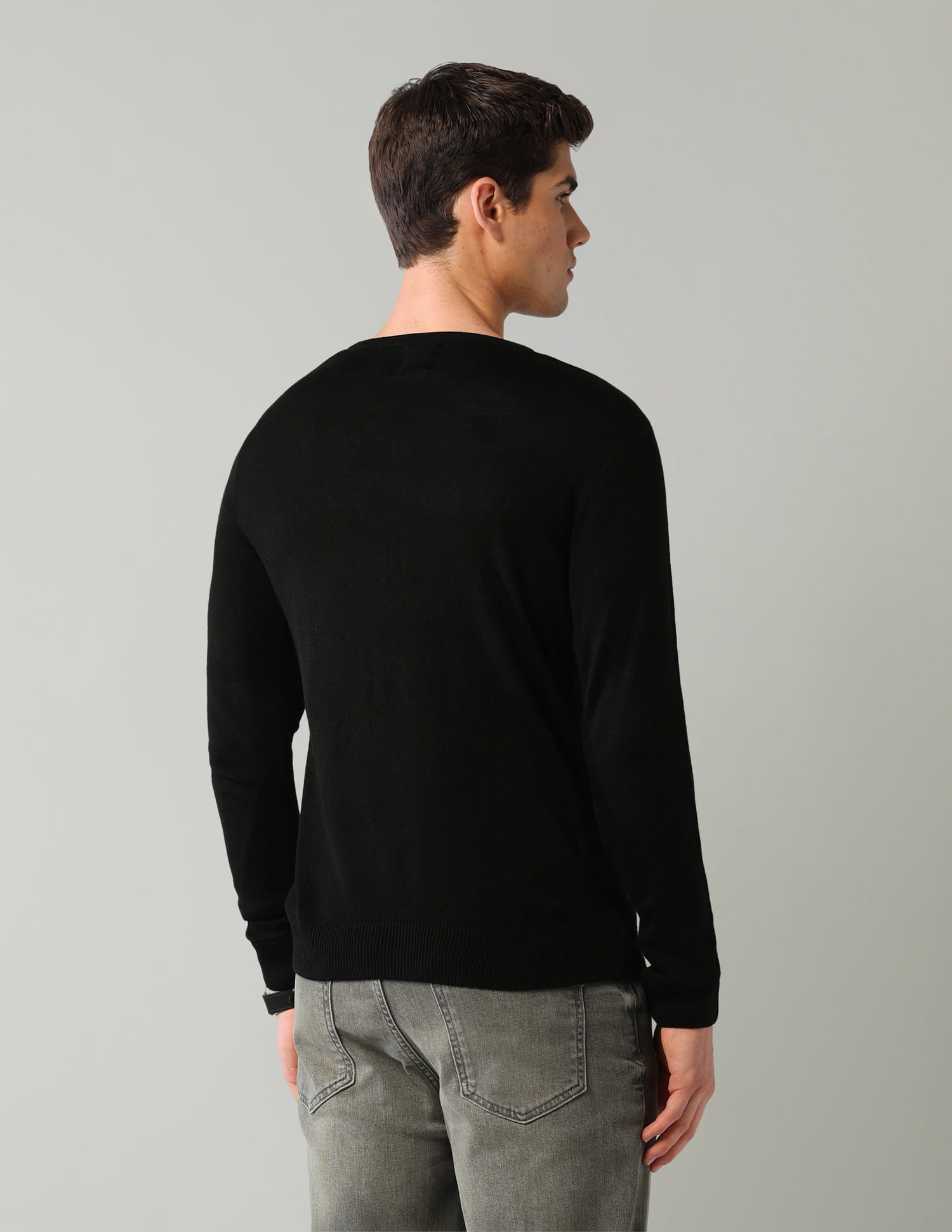 Solid Mens Sweater