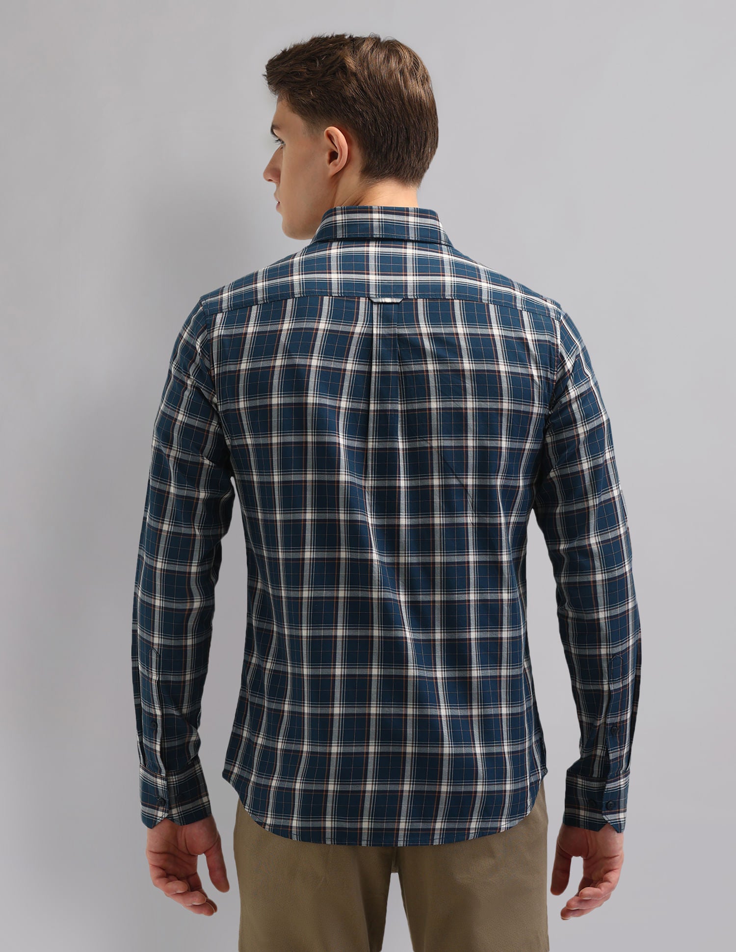 Corporate Sharp Modern Slim Fit Checked Shirt