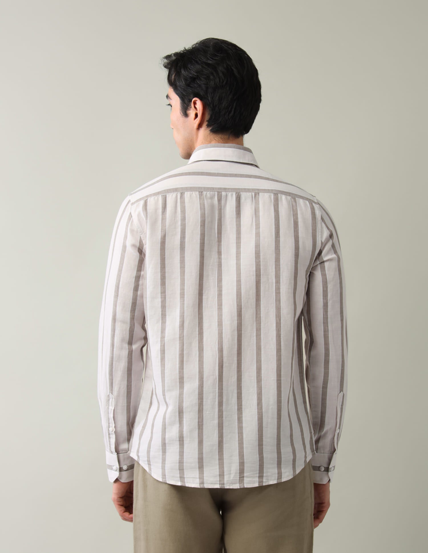 Vertical Striped Slim Fit Shirt