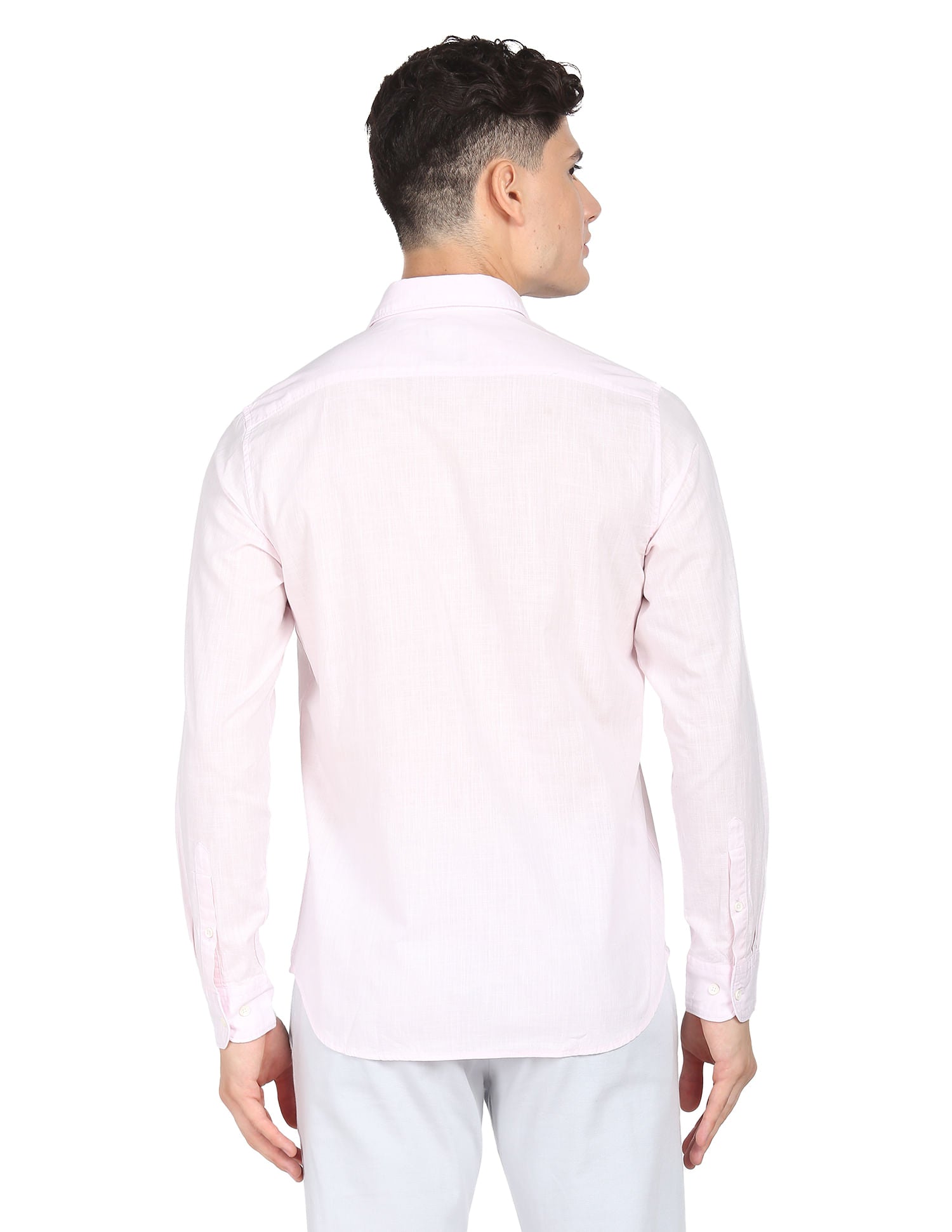 Regular Modern Slim Fit Solid Casual Shirt