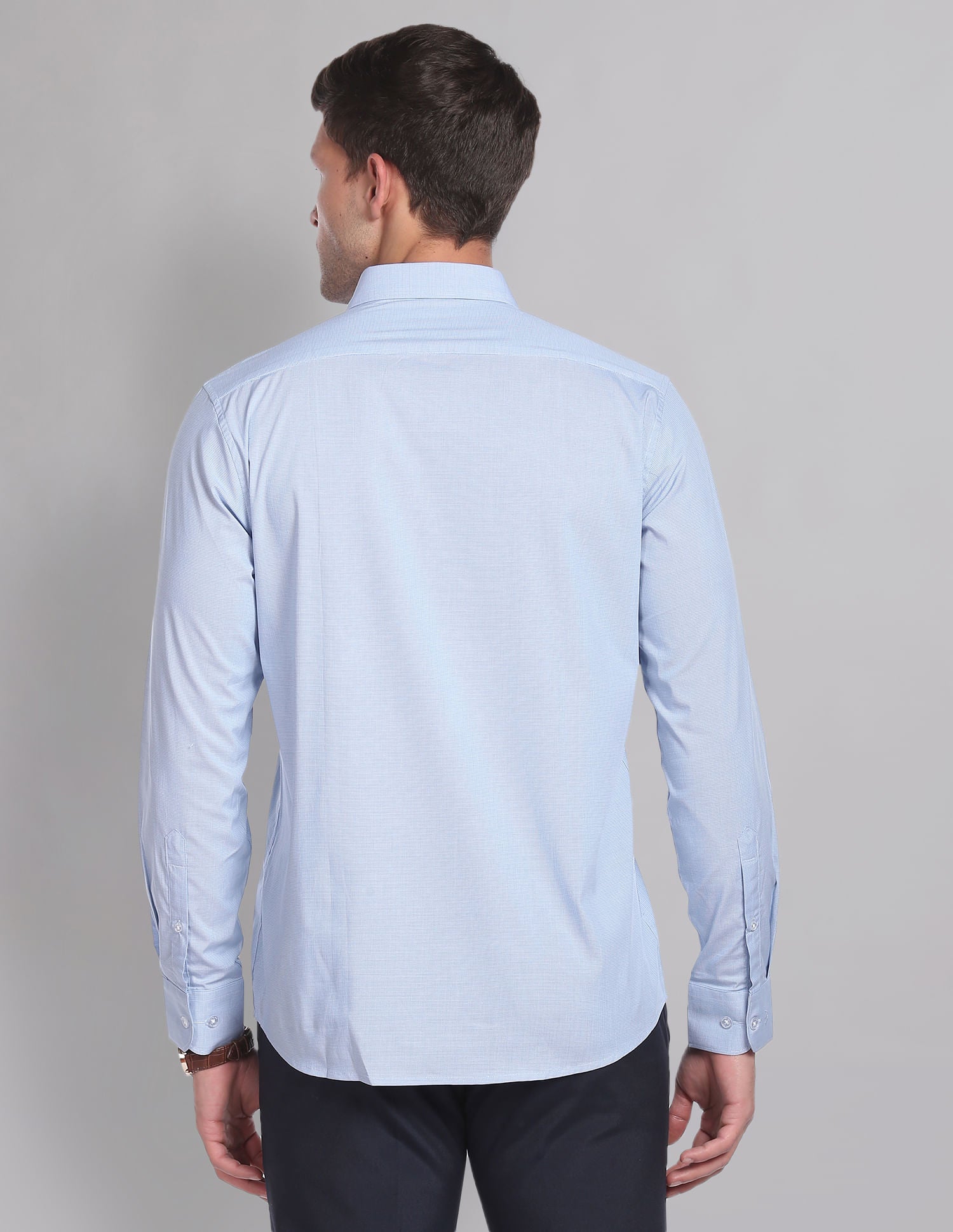 Vogue Micro Check Everlast Press Dobby Formal Shirt
