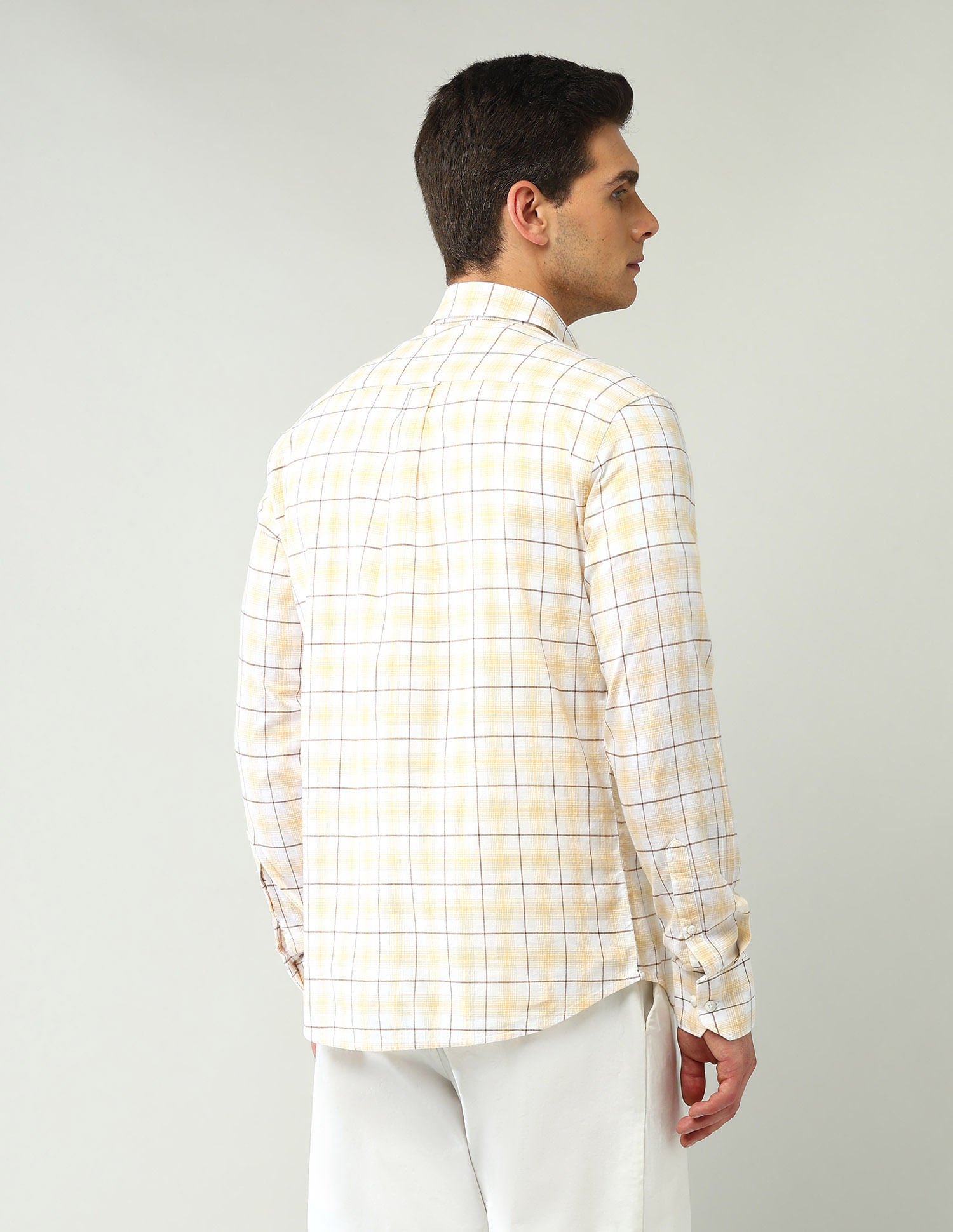 City Chronicles Modern Slim Fit Tartan Checked Shirt