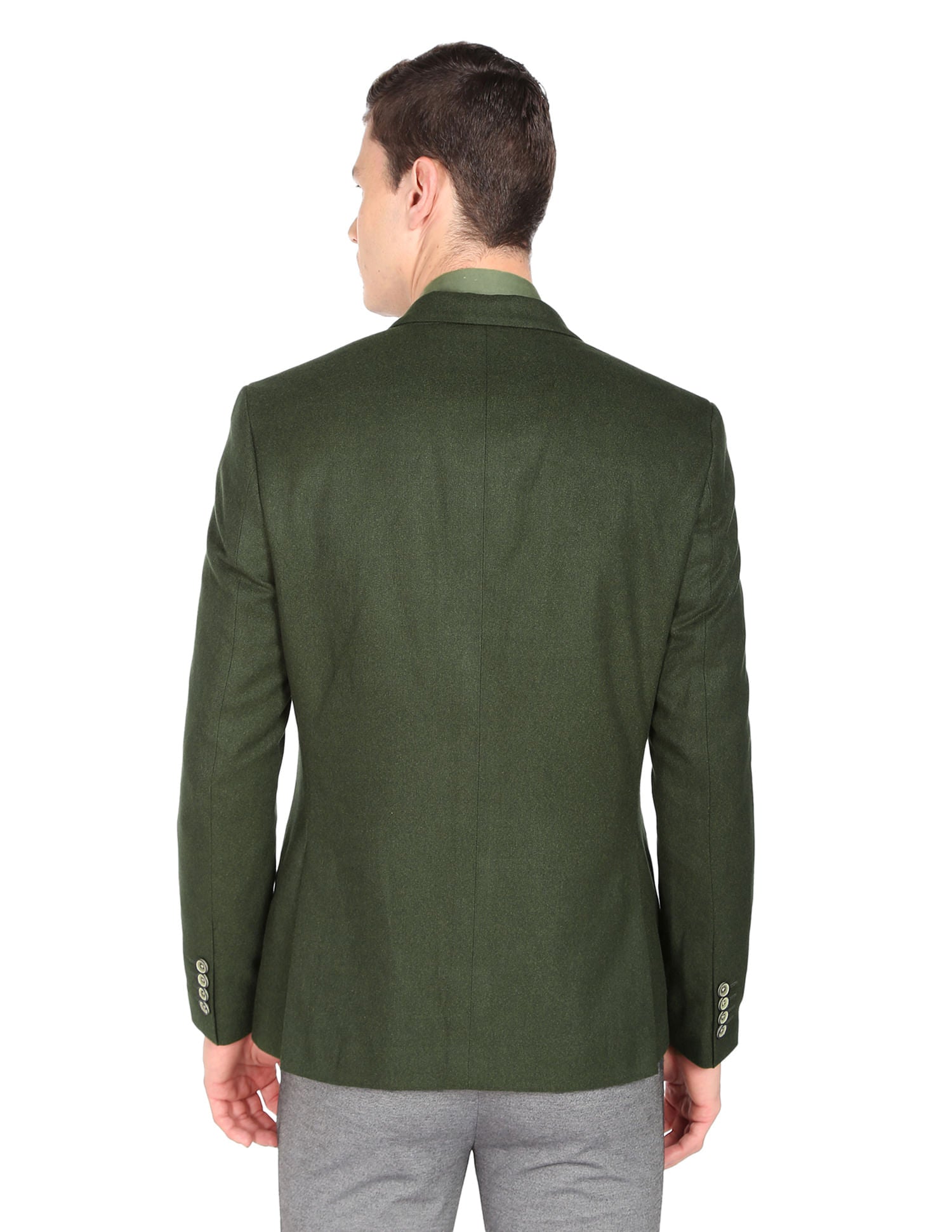 Modern Luxe Solid Twill Convertible Collar Blazer