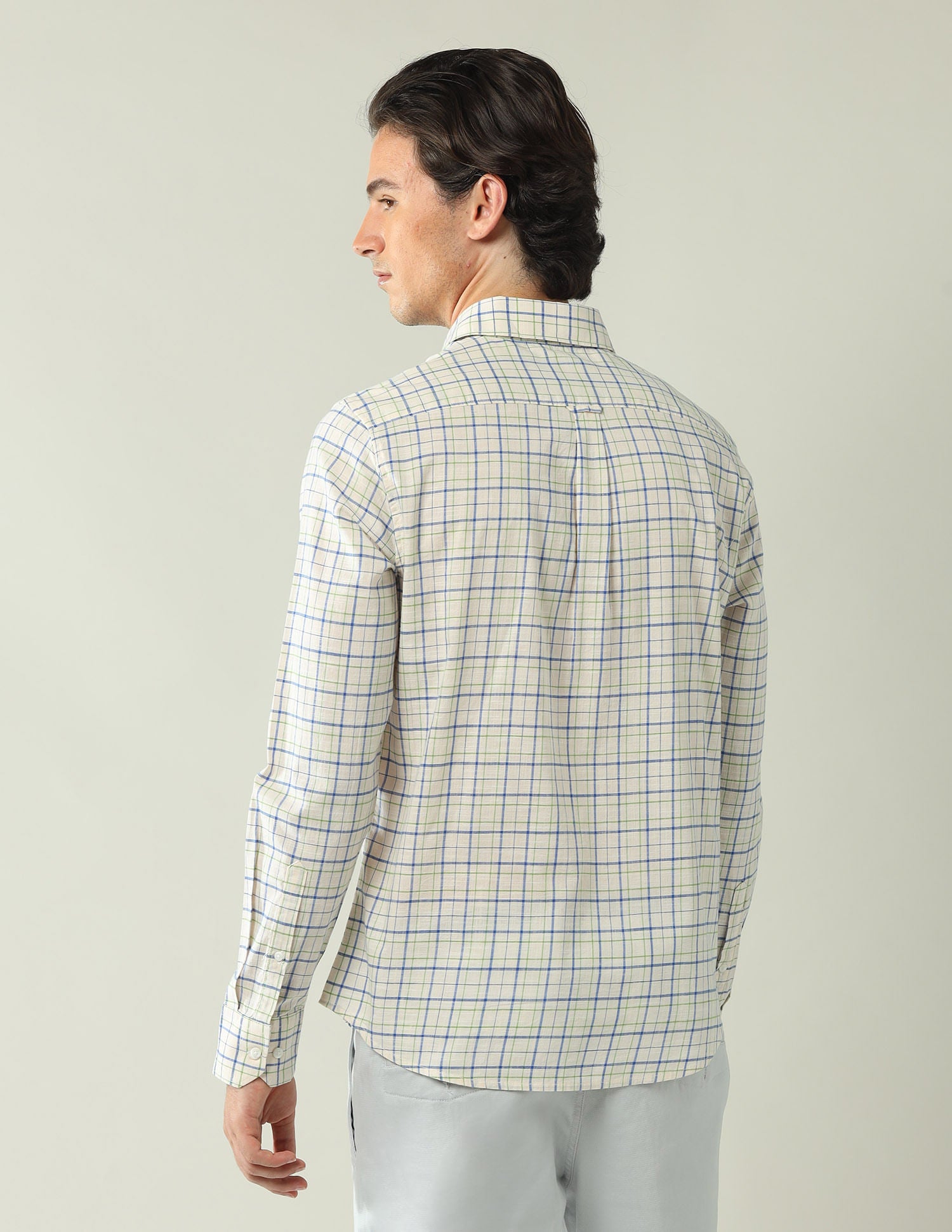 City Chronicles Modern Slim Fit Tartan Checked Shirt