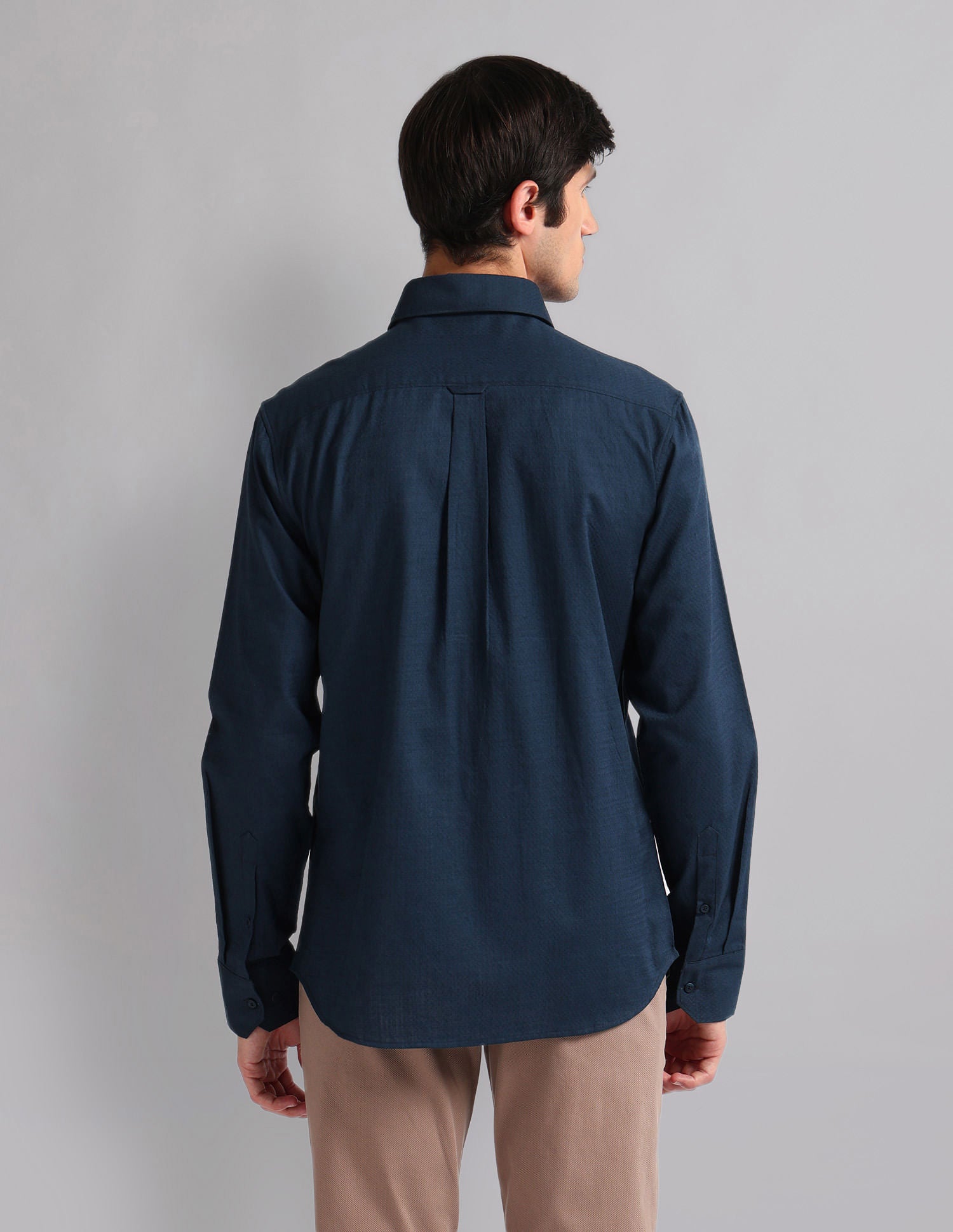 Geometric Patterned Slim Fit Shirt