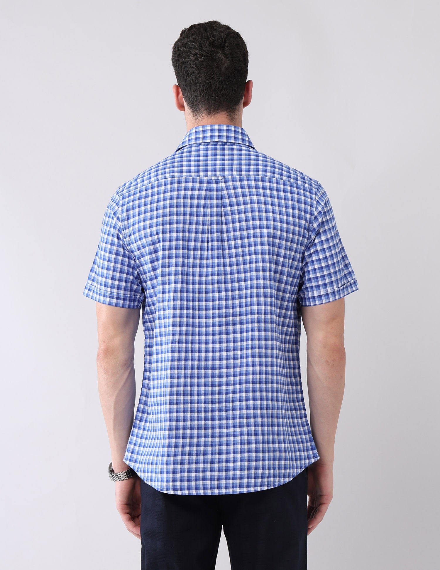 City Chronicles Modern Slim Fit Tartan Checked Shirt