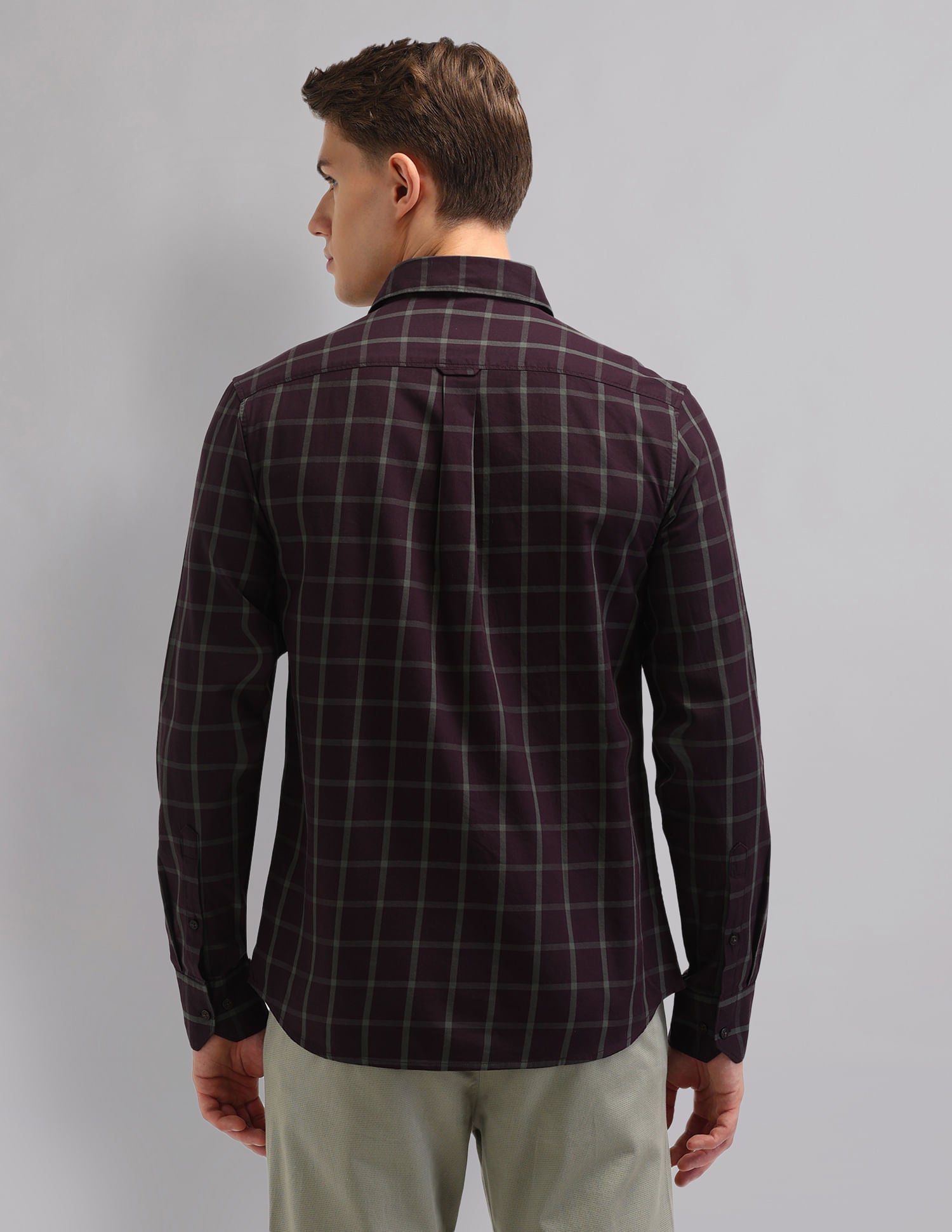 Corporate Sharp Modern Slim Fit Checked Shirt