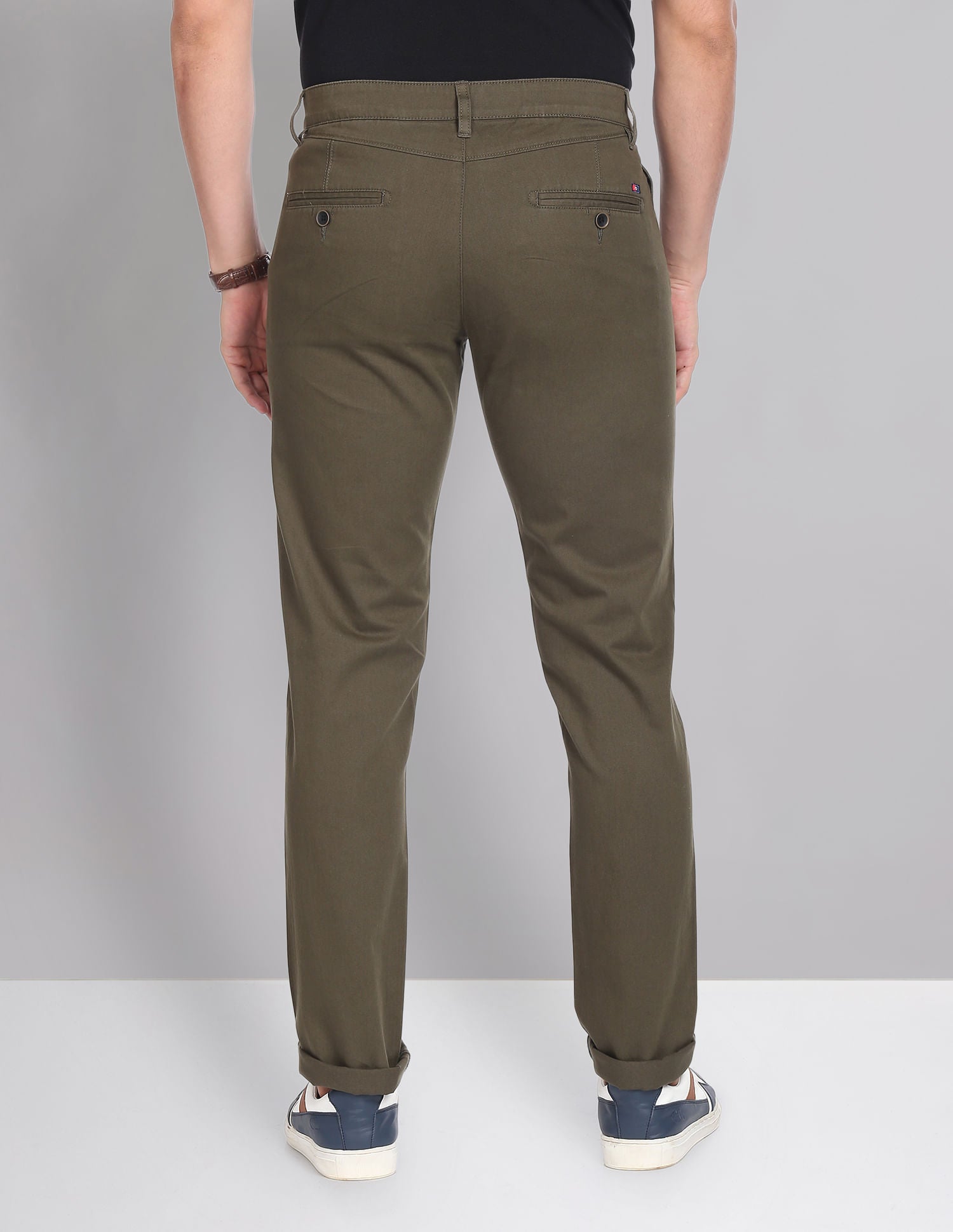 Adventure Pulse Modern Slim Fit Smart Waist Solid Chinos