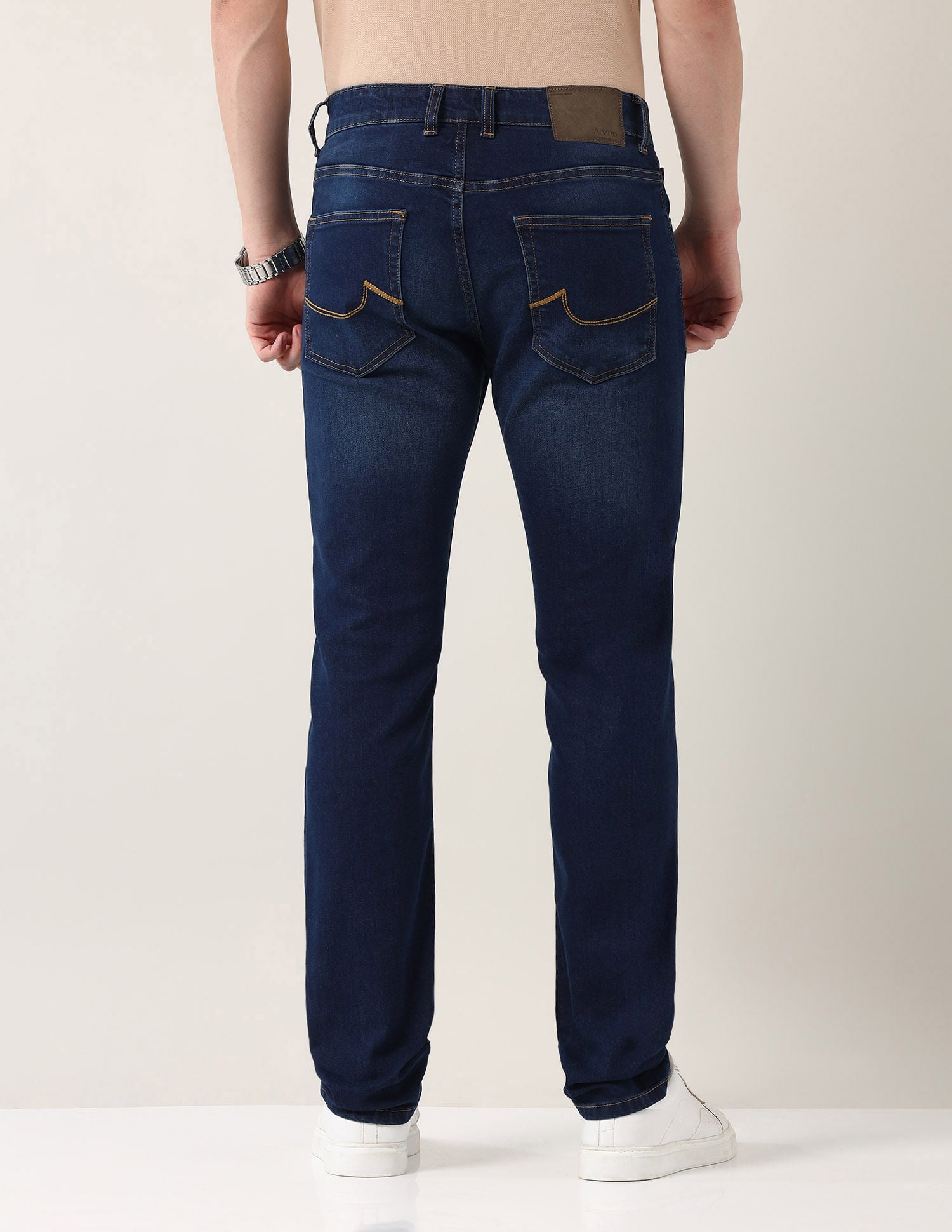 Easy-on slim Fit Mid Rise Jeans