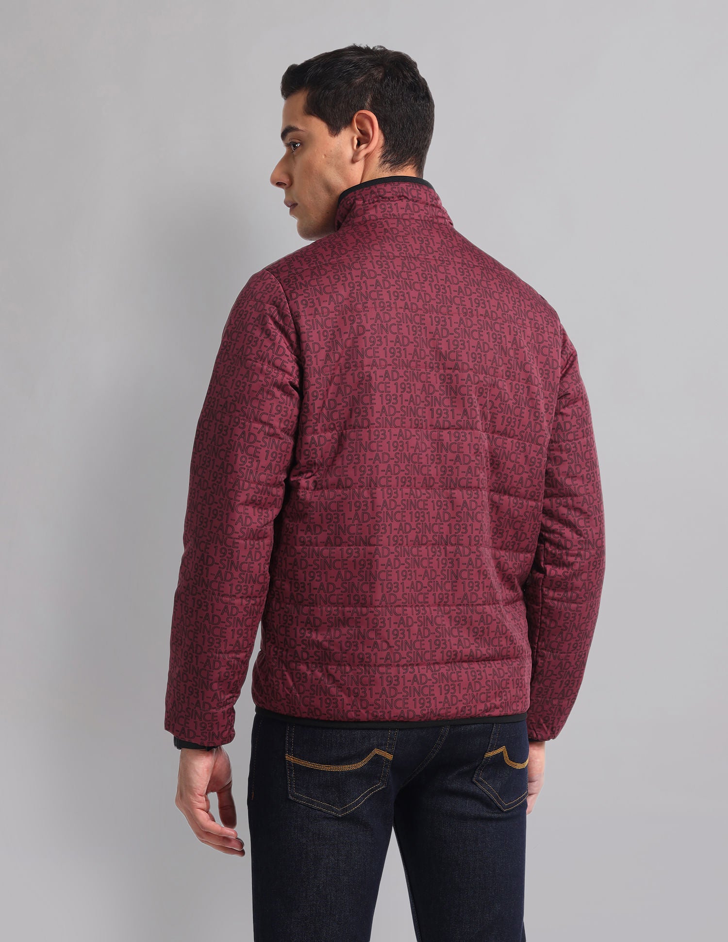 Urban Flex High Neck Quilted Casual Jacket