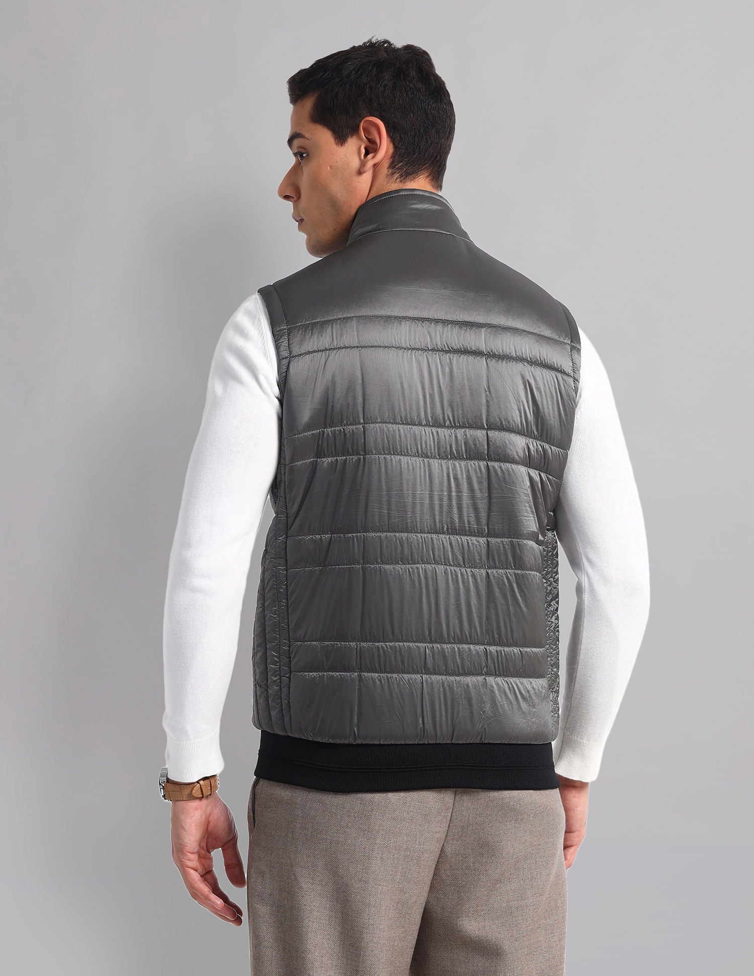 Sleeveless Quilt Reversible Jacket