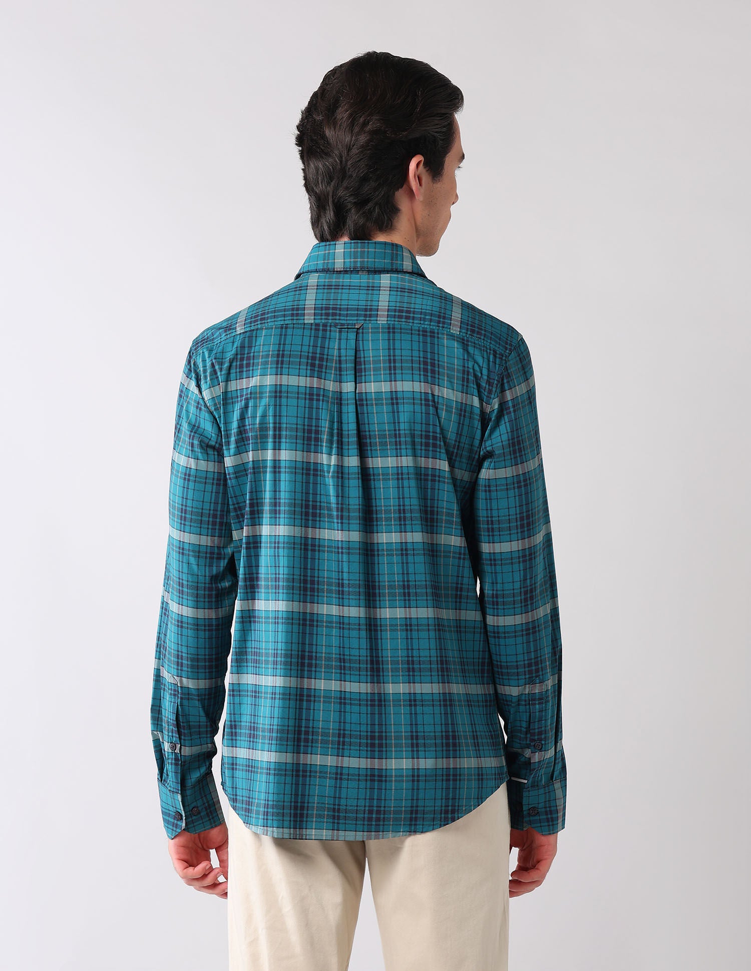 City Chronicles Modern Slim Fit Tartan Checked Shirt