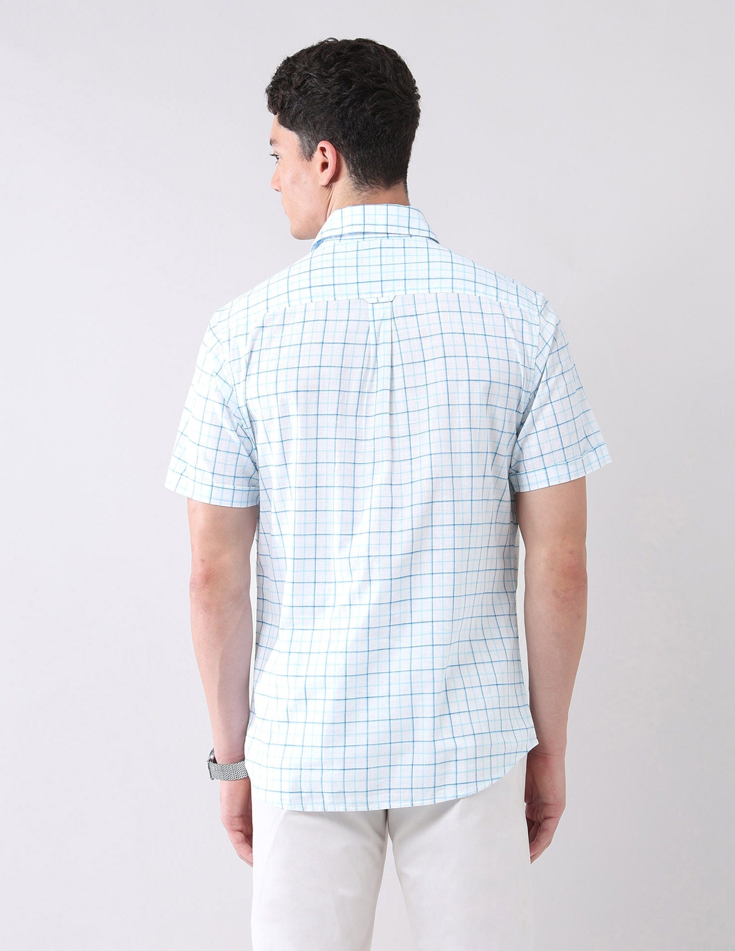 City Chronicles Modern Slim Fit Tartan Checked Shirt