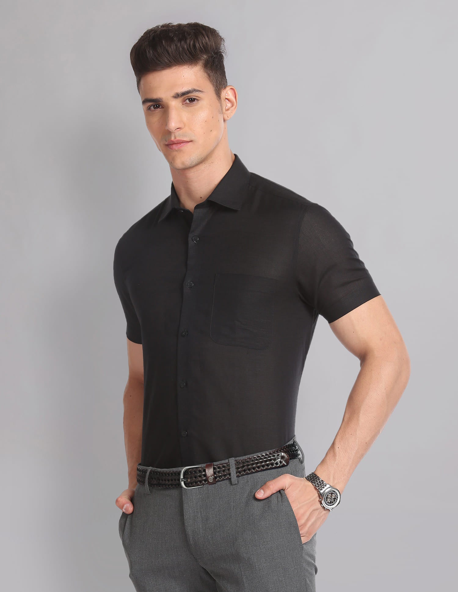 Short Sleeve Irish Linen Shirt