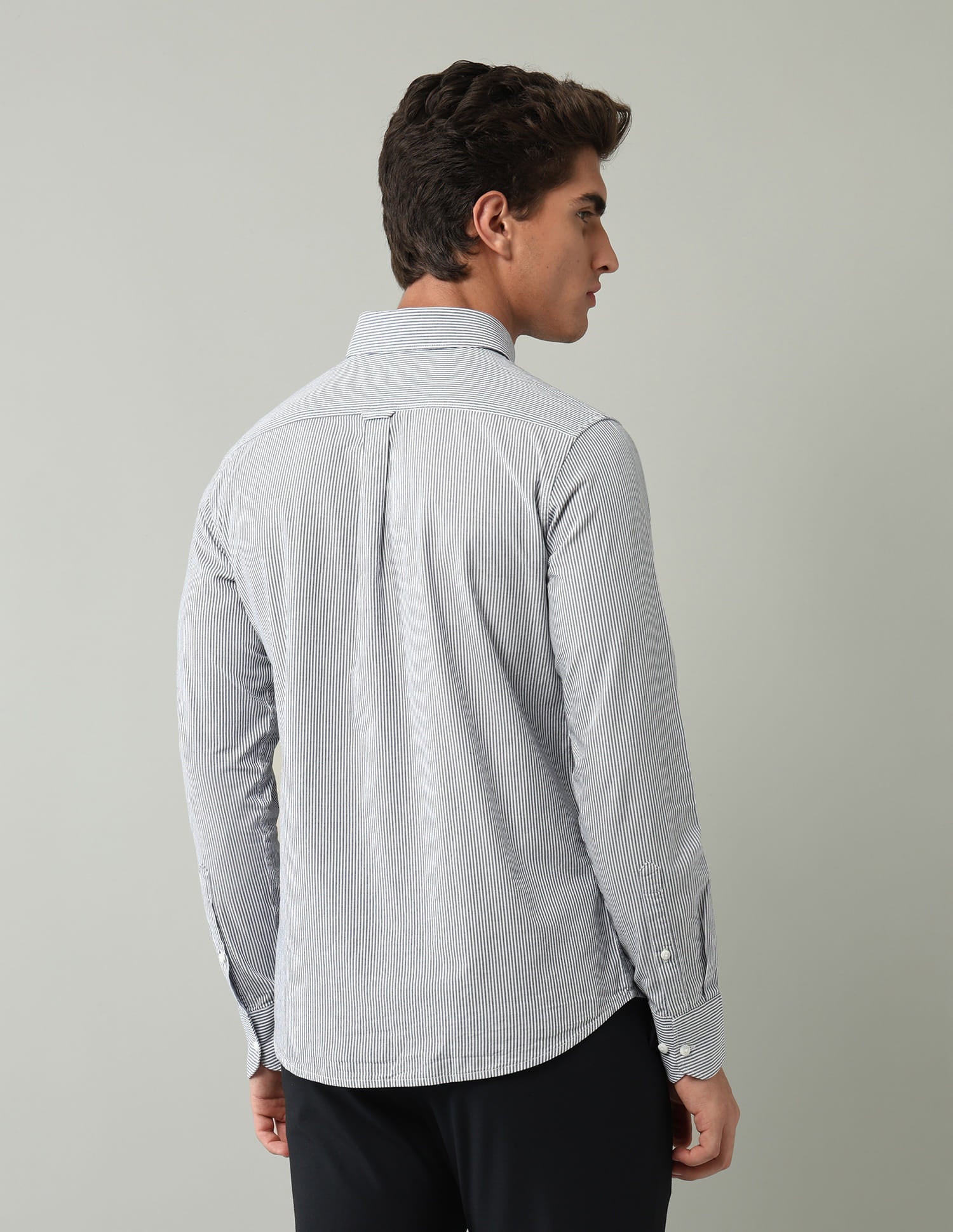 Vertical Striped Modern Slim Fit Shirt