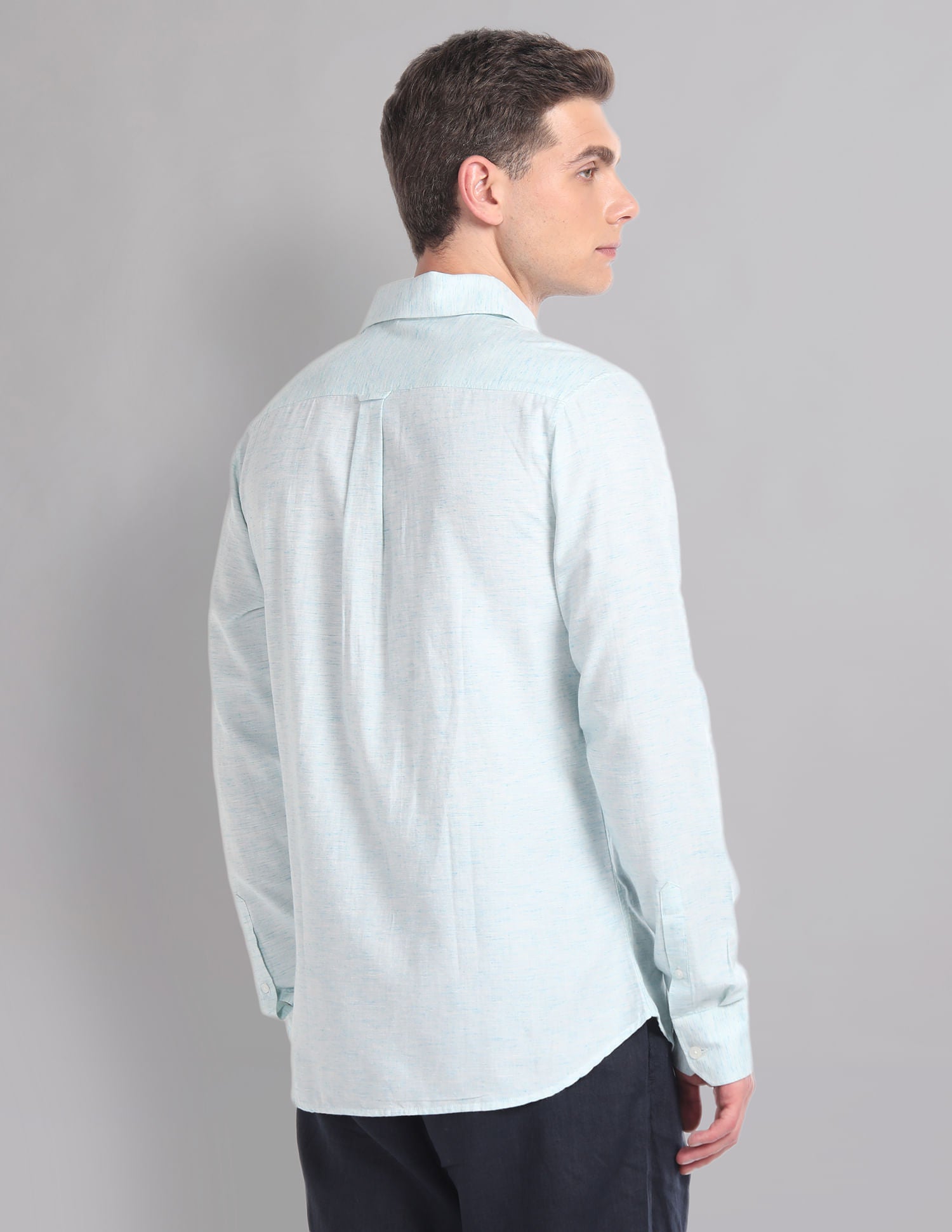 Urban Drift Modern Slim Fit Heathered Summer Shirt