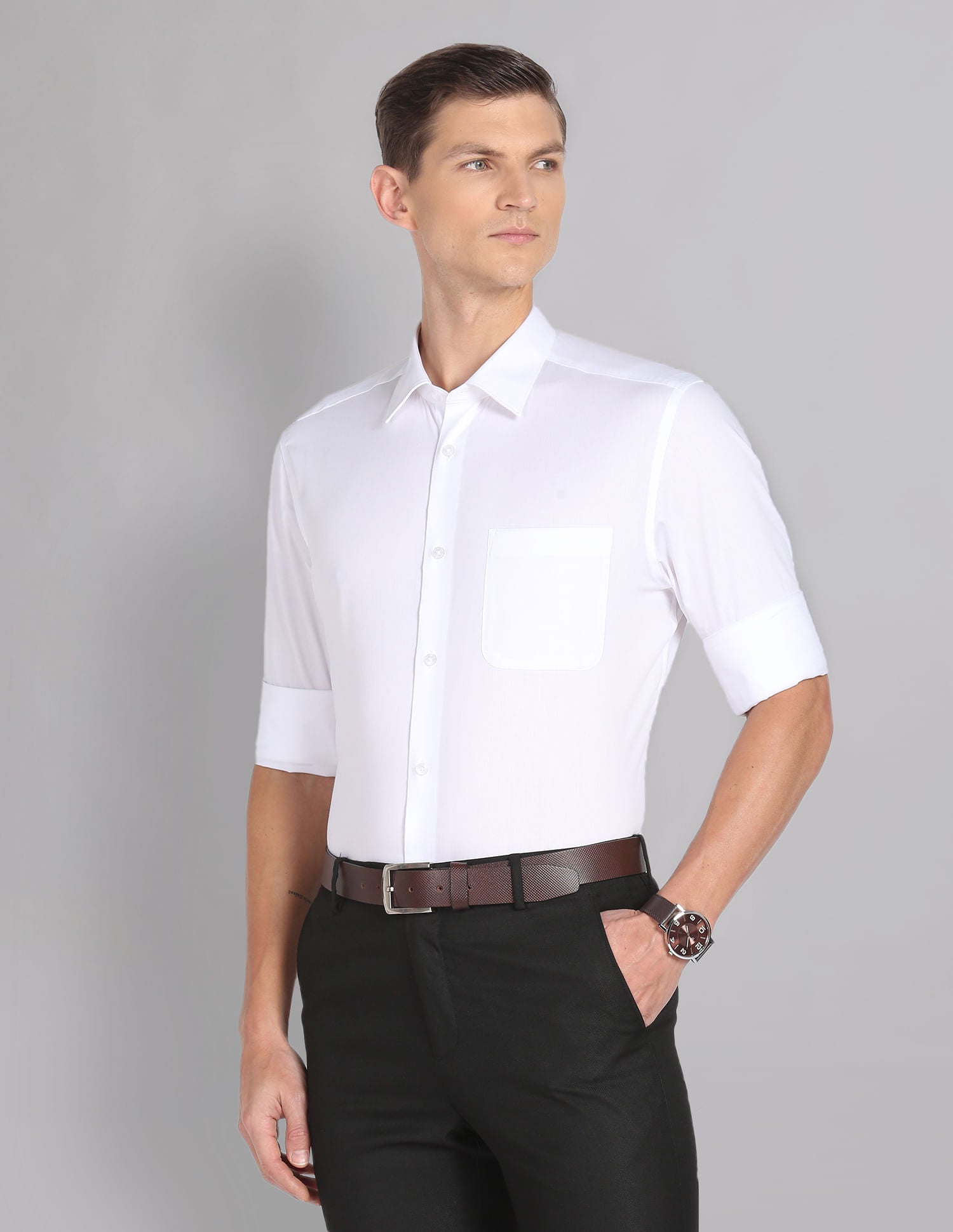 Evening Essential Performix Everlast Press Herringbone Shirt