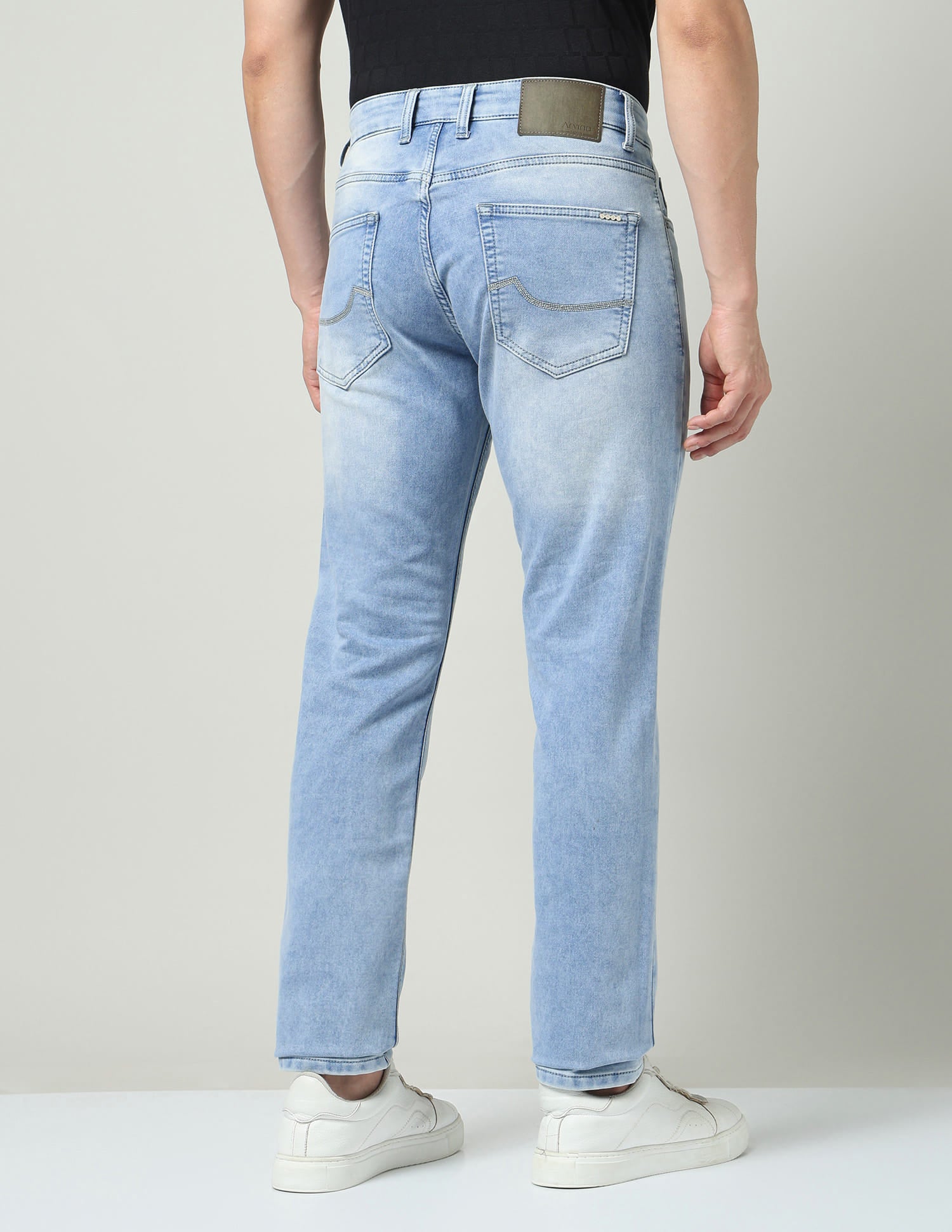 All Day Essential Slim Fit Mid-Rise Stone Wash Jeans