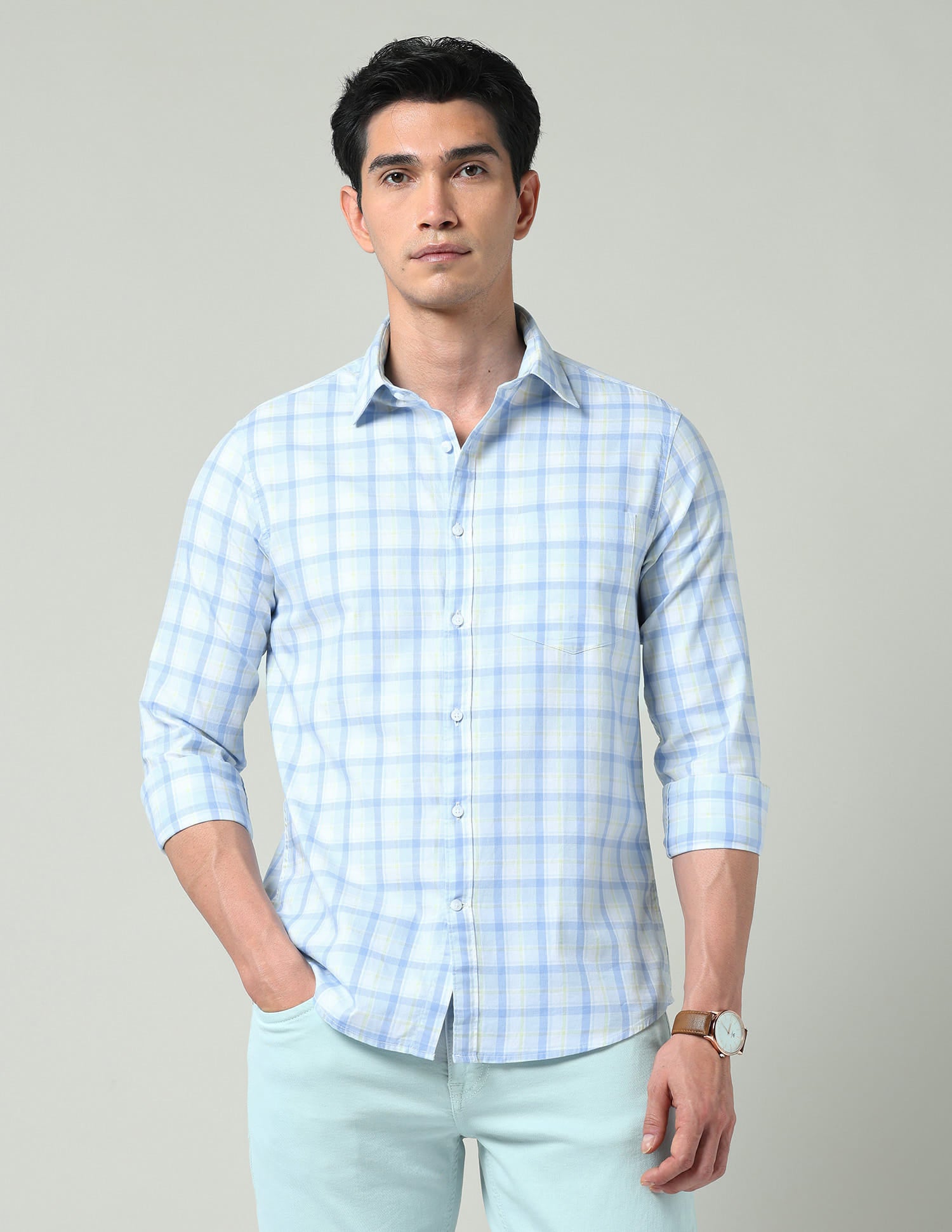 Tartan Checked Slim Fit Shirt
