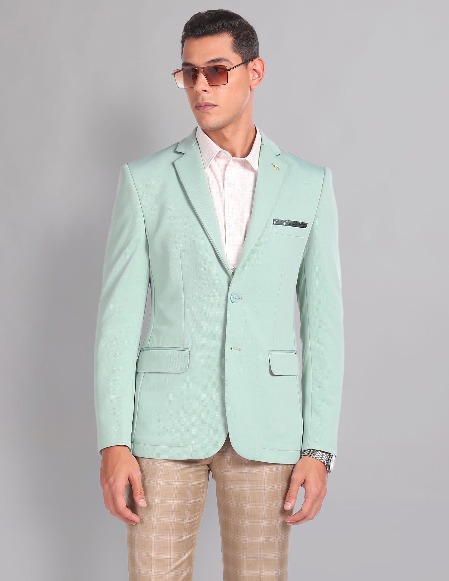 Urban Essential Sartorial Slim Fit Patterned Blazer