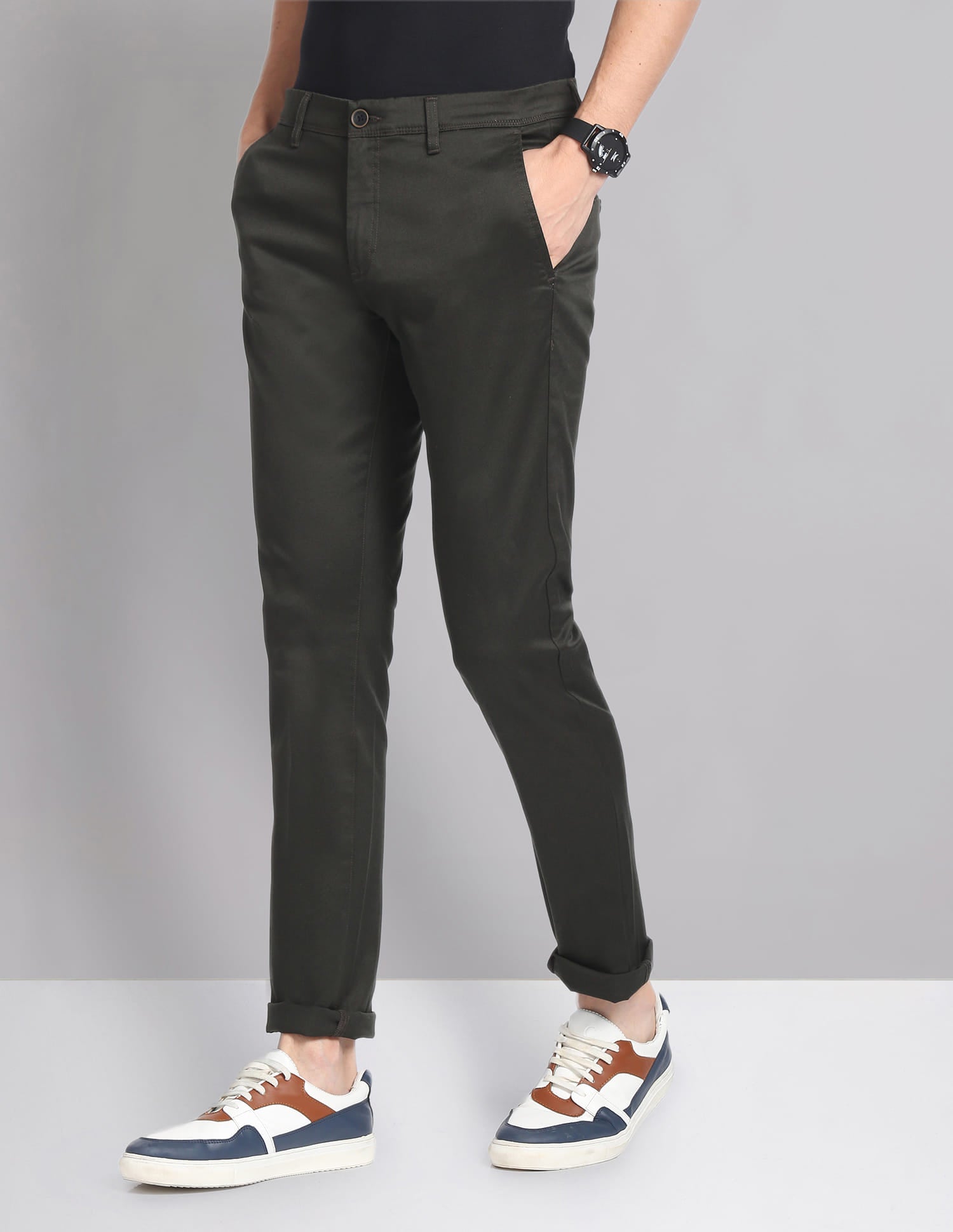 Solid Twill Smart Flex Chinos