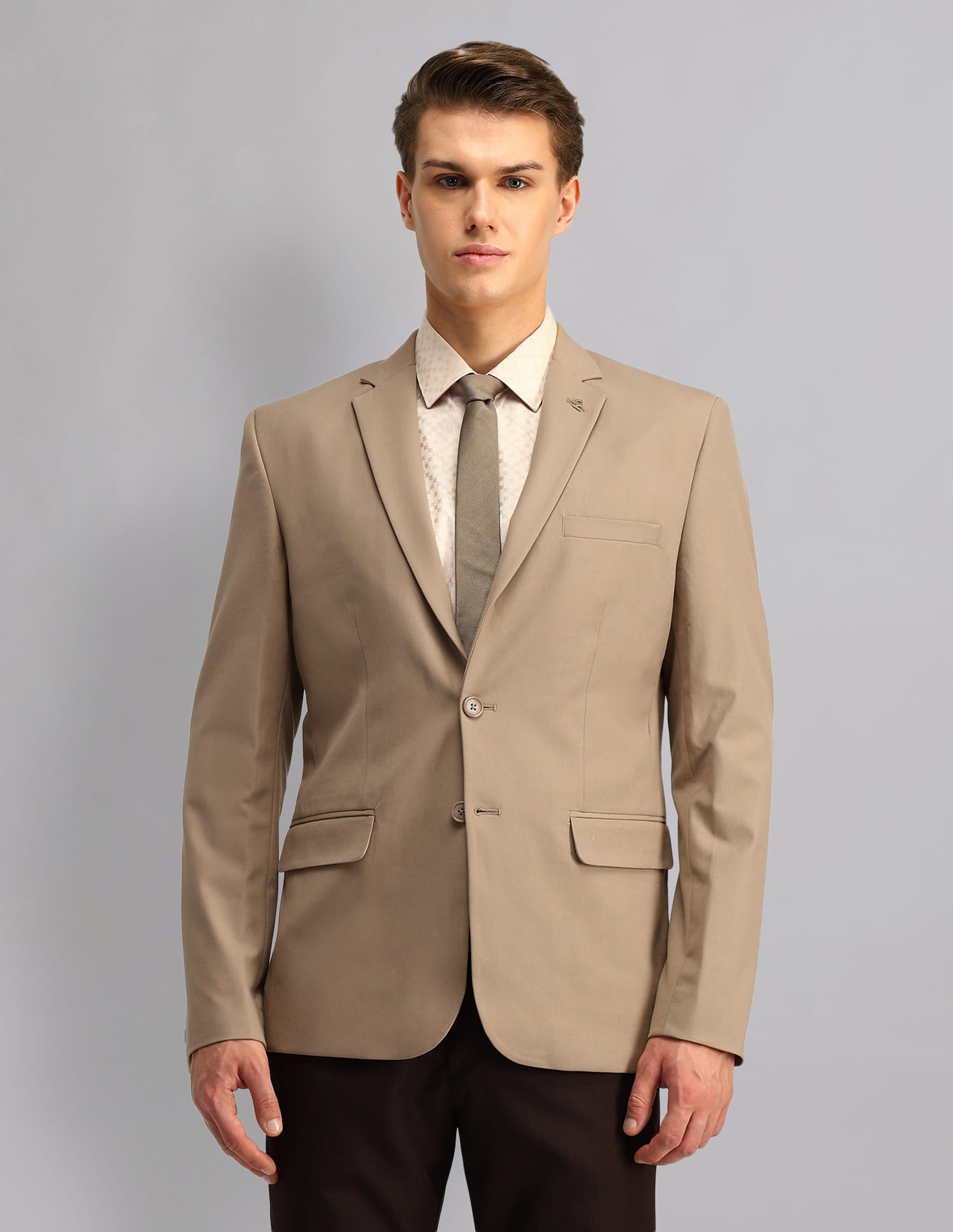 Office Luxe Modern Slim Fit Solid Blazer