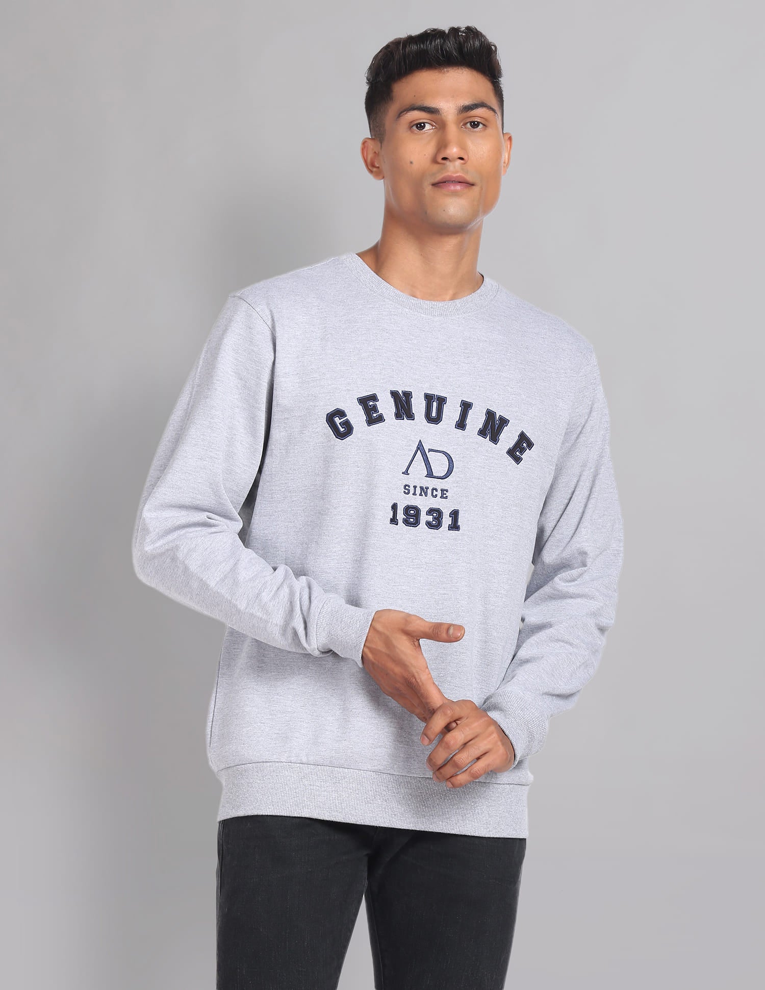 Effortless Sophistication Crew Neck Moistex Sweatshirt