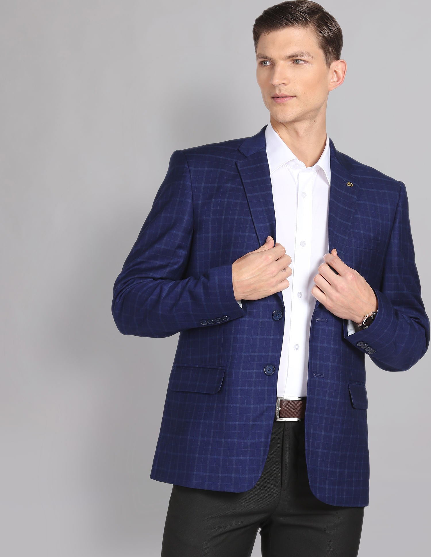 Tartan Check Twill Blazer