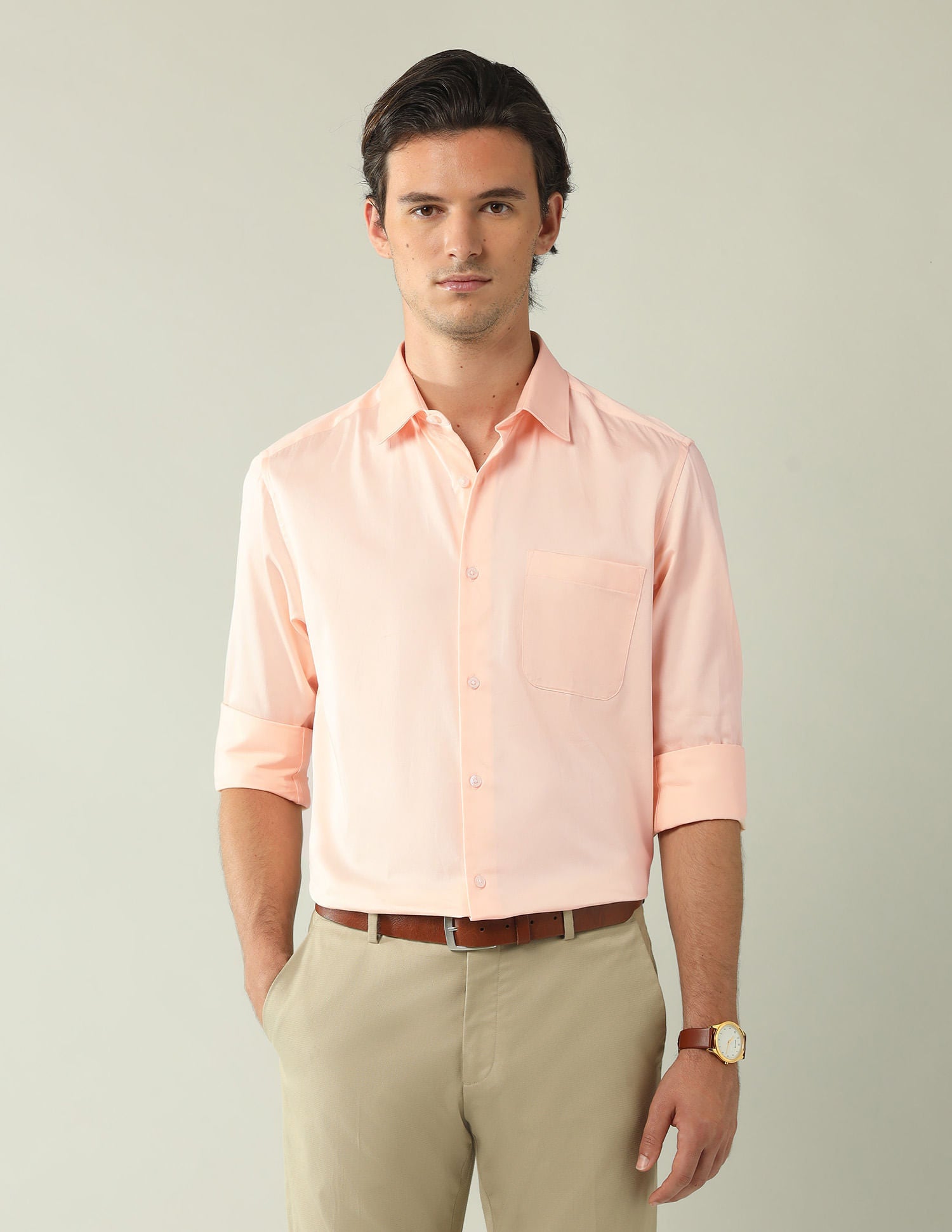 Classic Regular Fit Solid Shirt