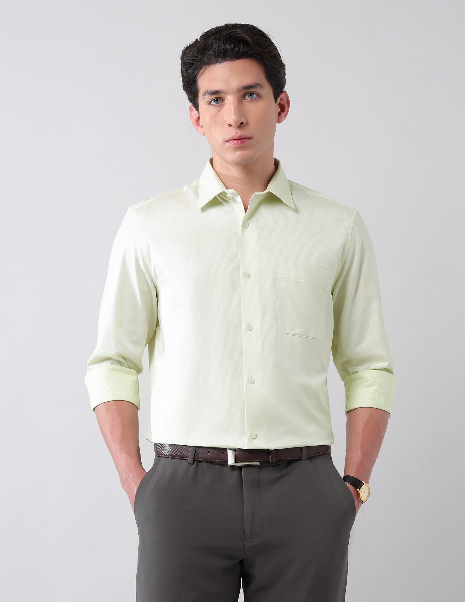 Style-Draped Regular Fit Abstract Printed Shirt