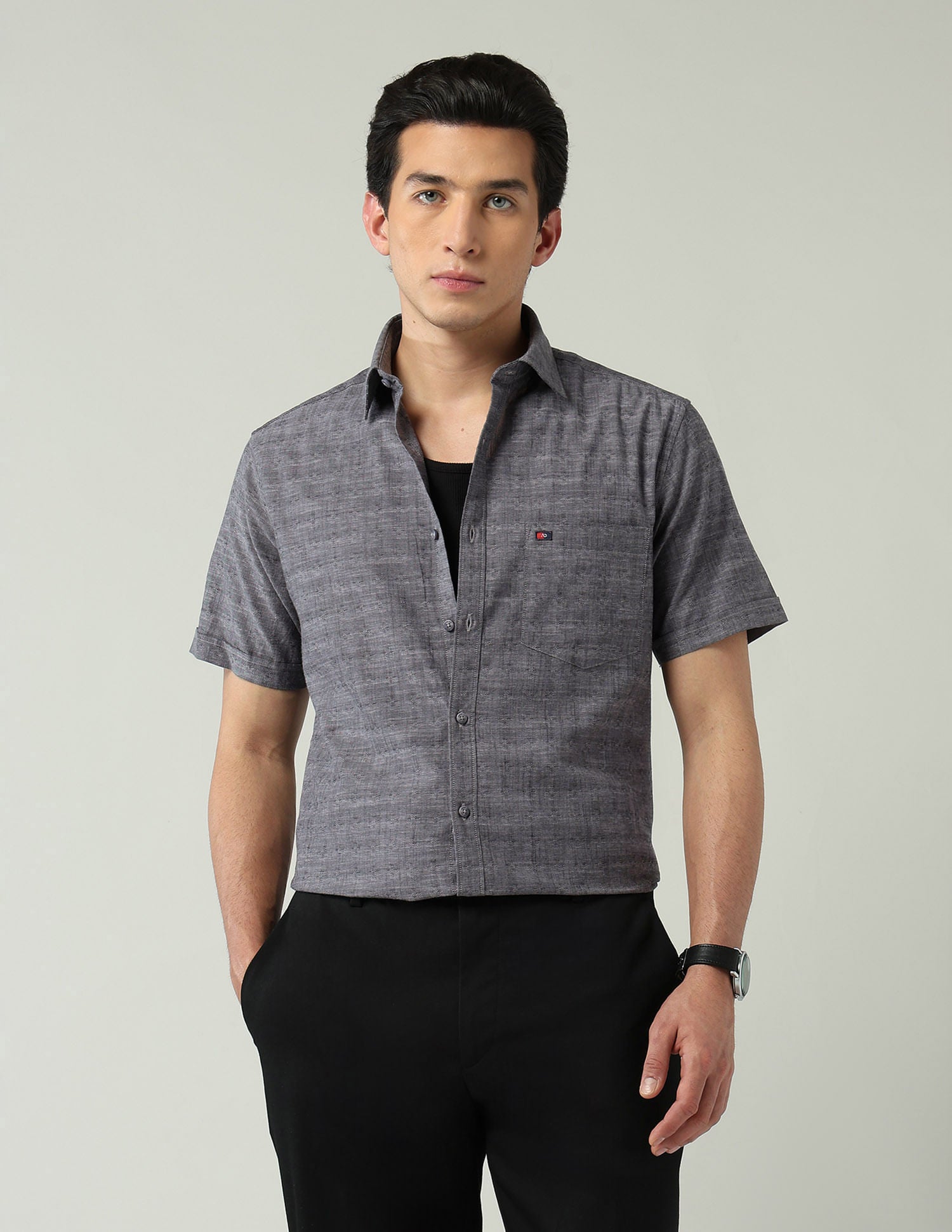 City Chronicles Modern Slim Fit Tartan Checked Shirt