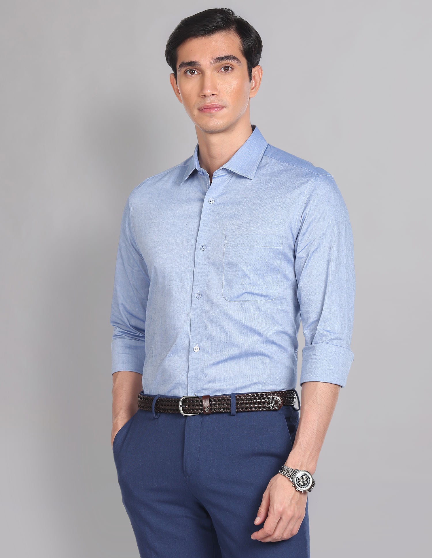 On Duty Oxford Solid Formal Shirt