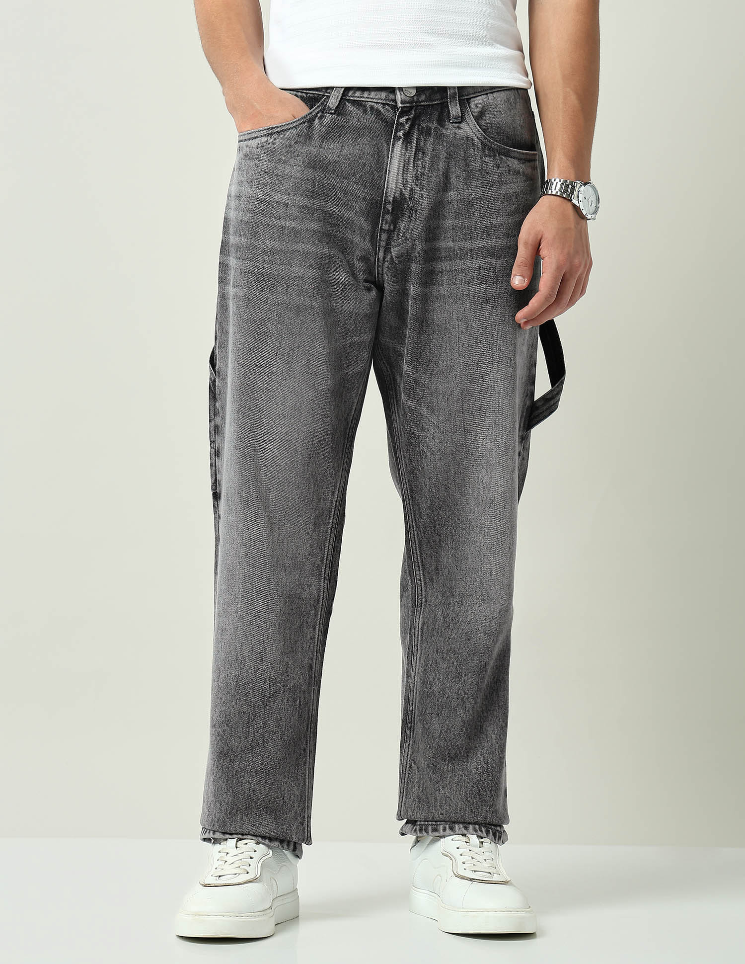 Mid Rise Easy Baggy Fit Jeans