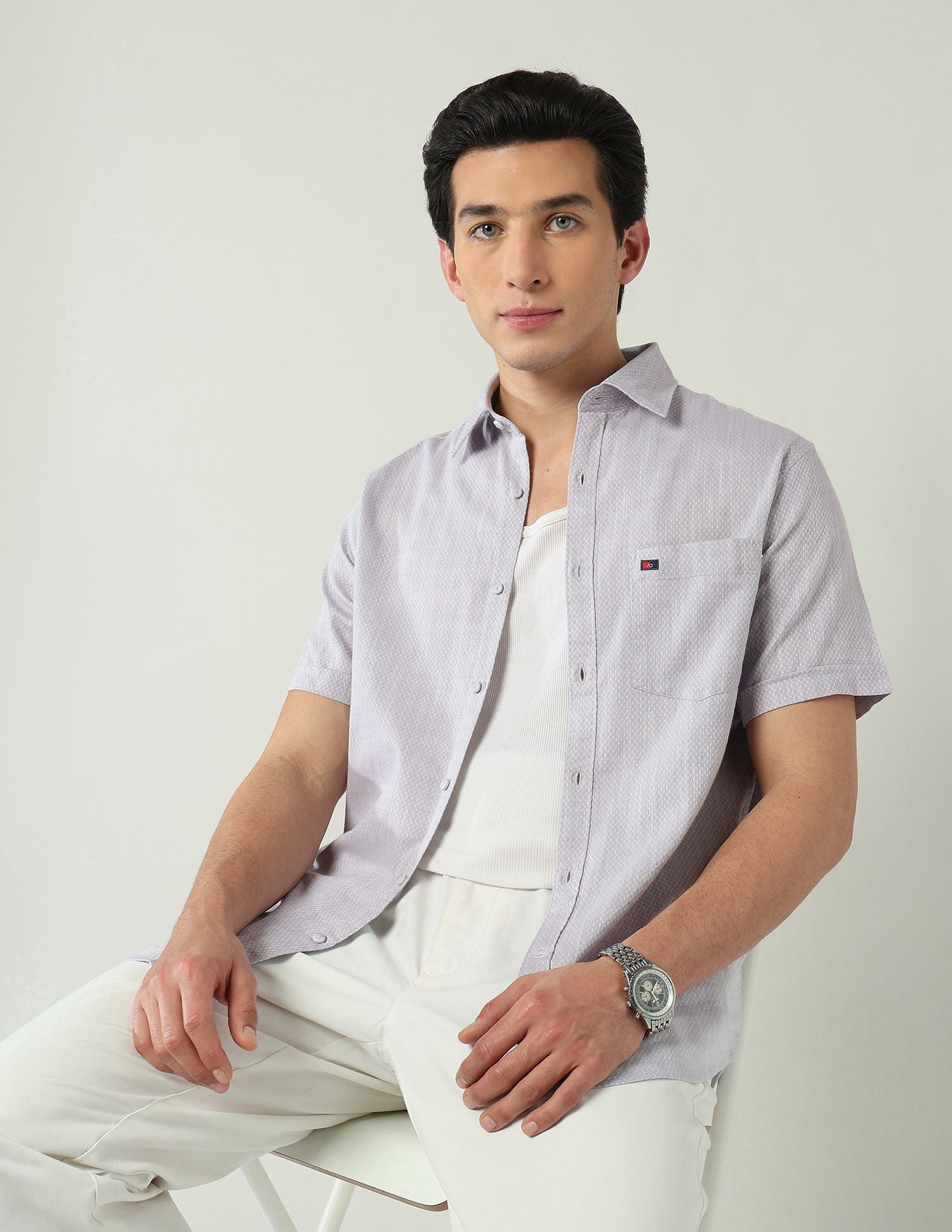 City Chronicles Modern Slim Fit Tartan Checked Shirt