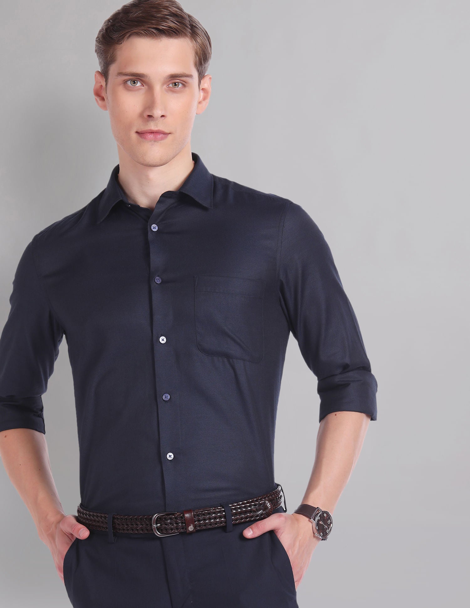 Contemporary Luxe Sartorial Dobby Shirt