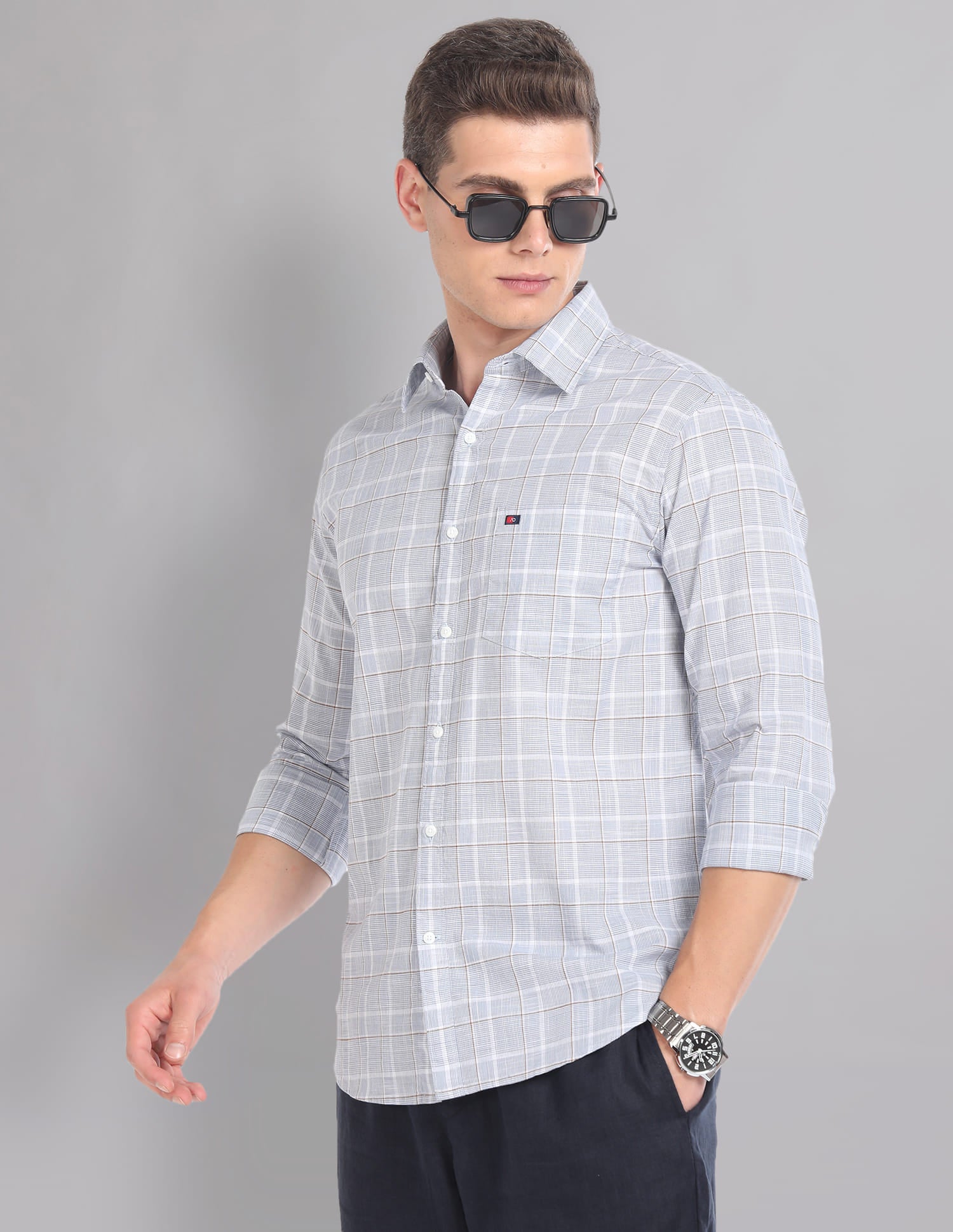 Tartan Check Pure Cotton Summer Shirt