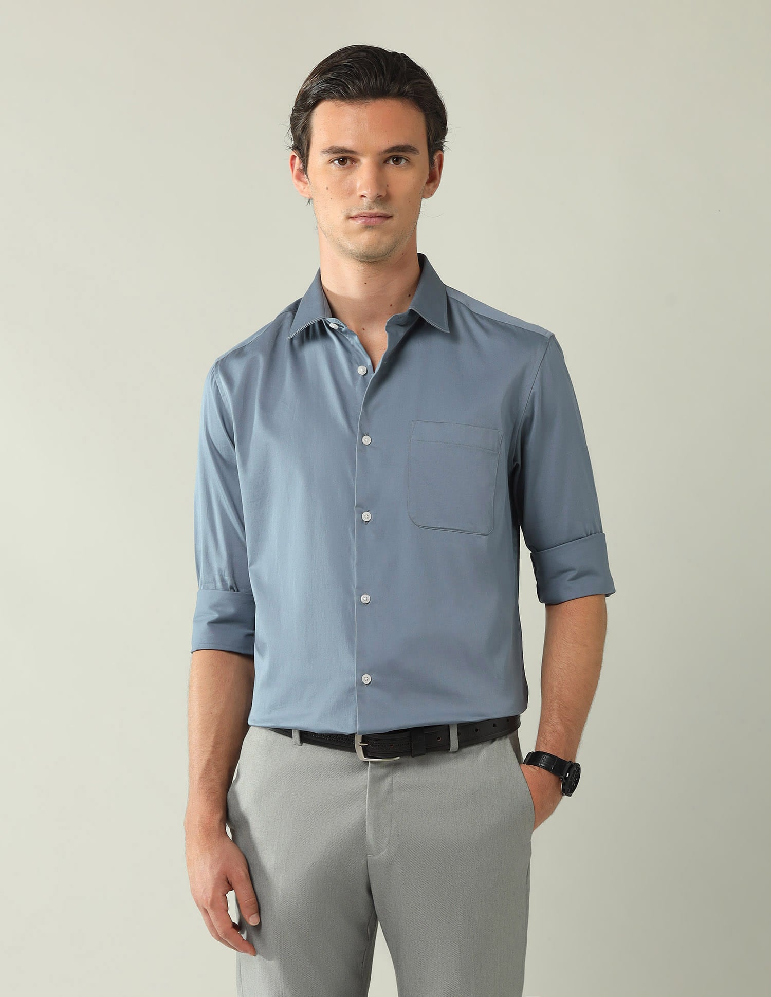 Classic Regular Fit Solid Shirt