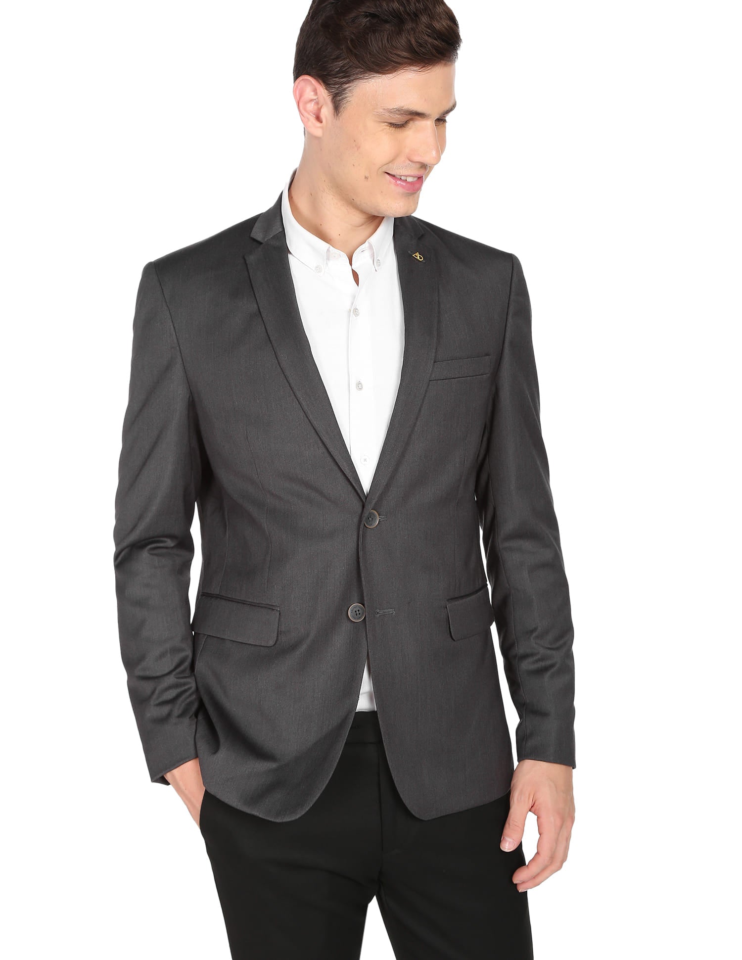 Solid Twill Weave Blazer