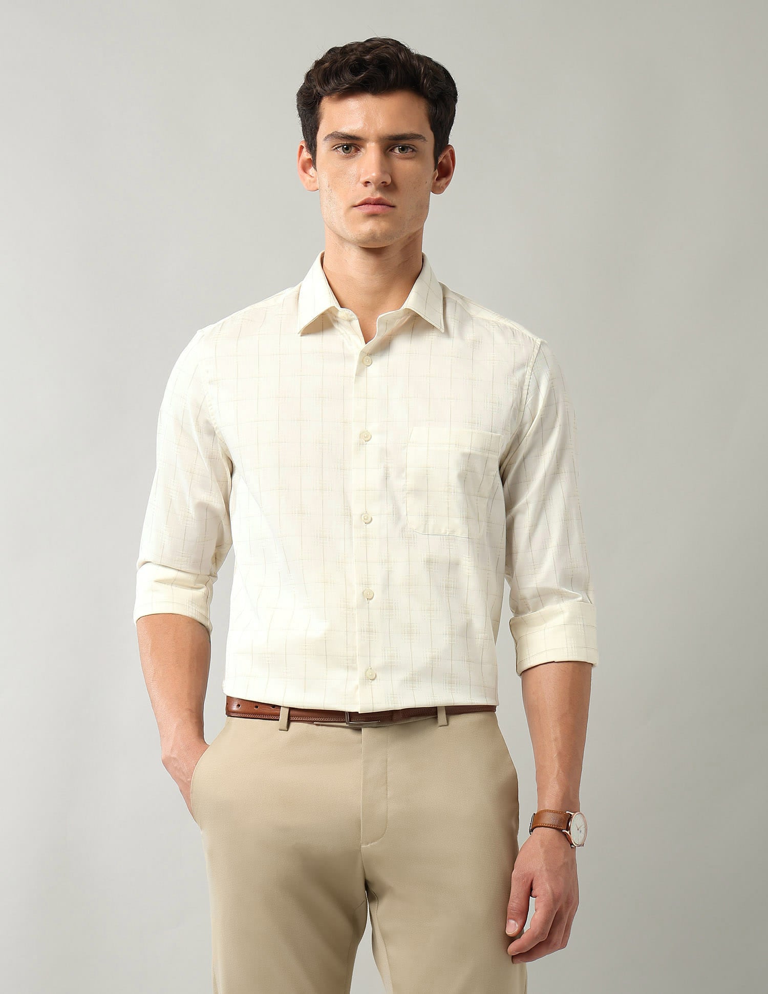 Tattersall Checked Regular Fit Shirt