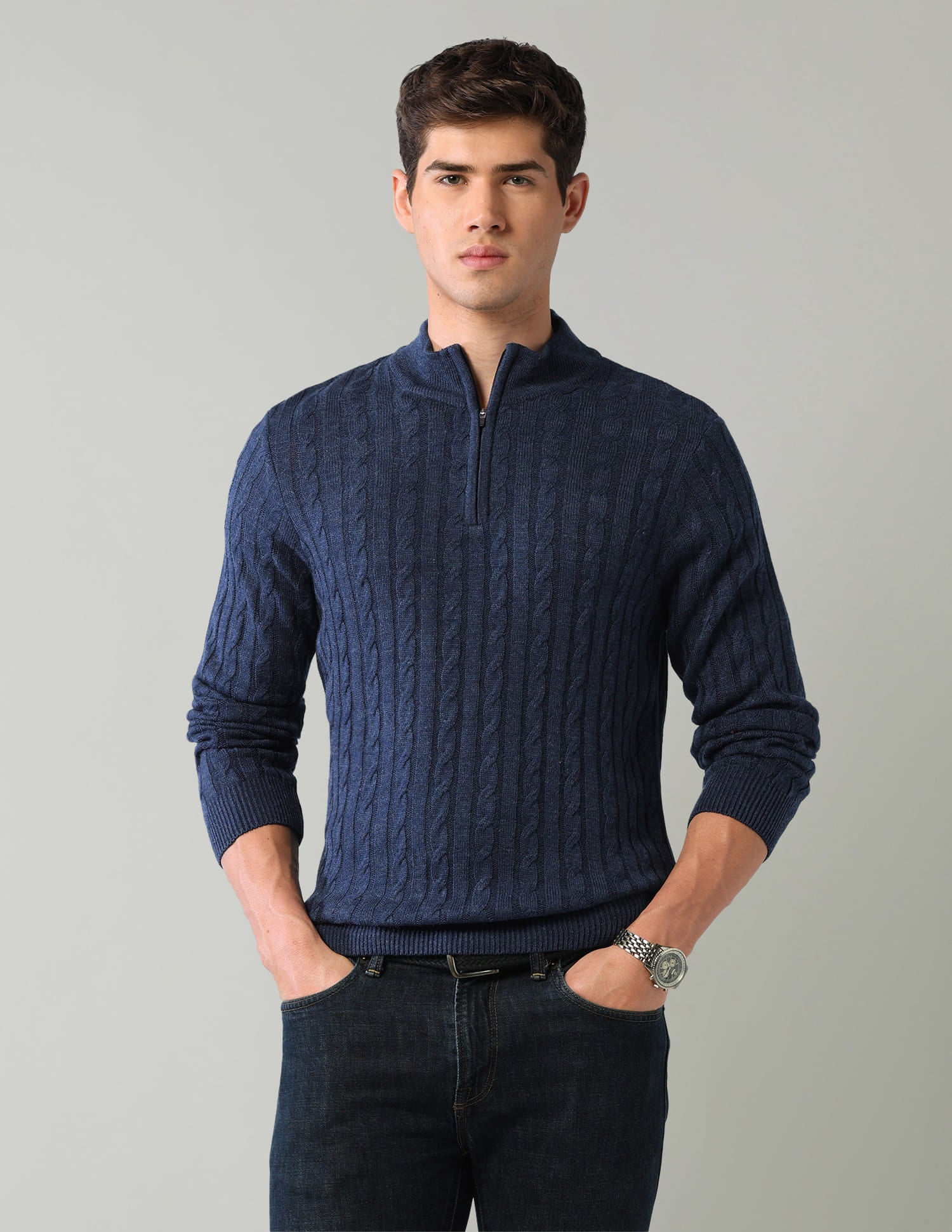 Textured Mens Sweater