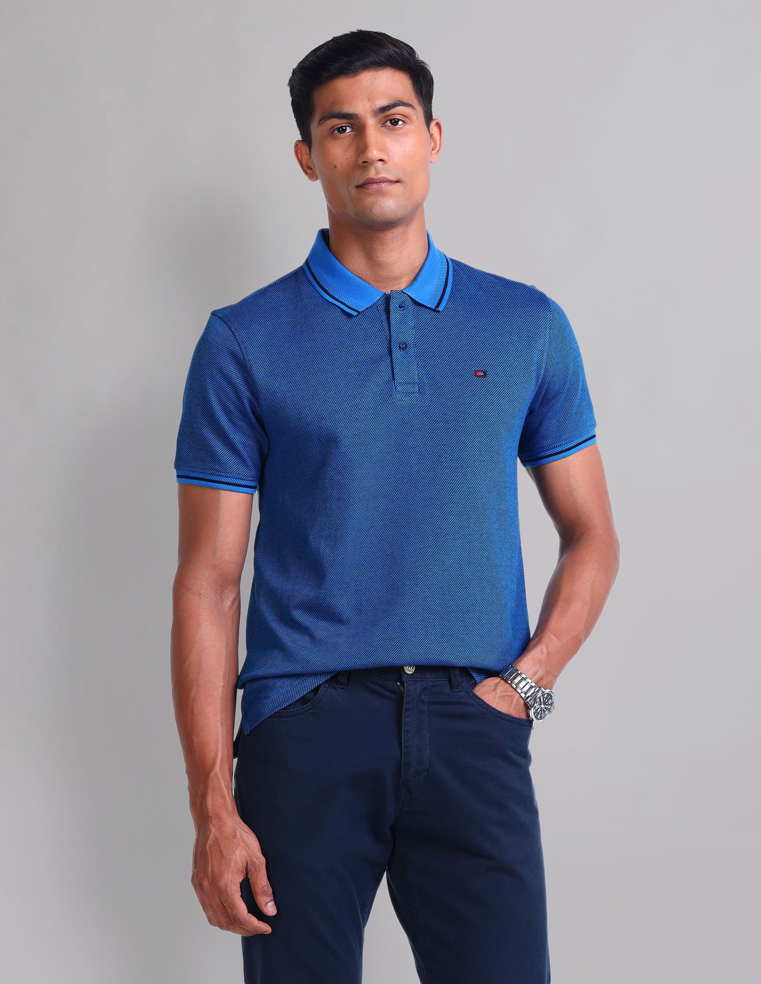 Regular Structure Slim Fit Polo Shirt