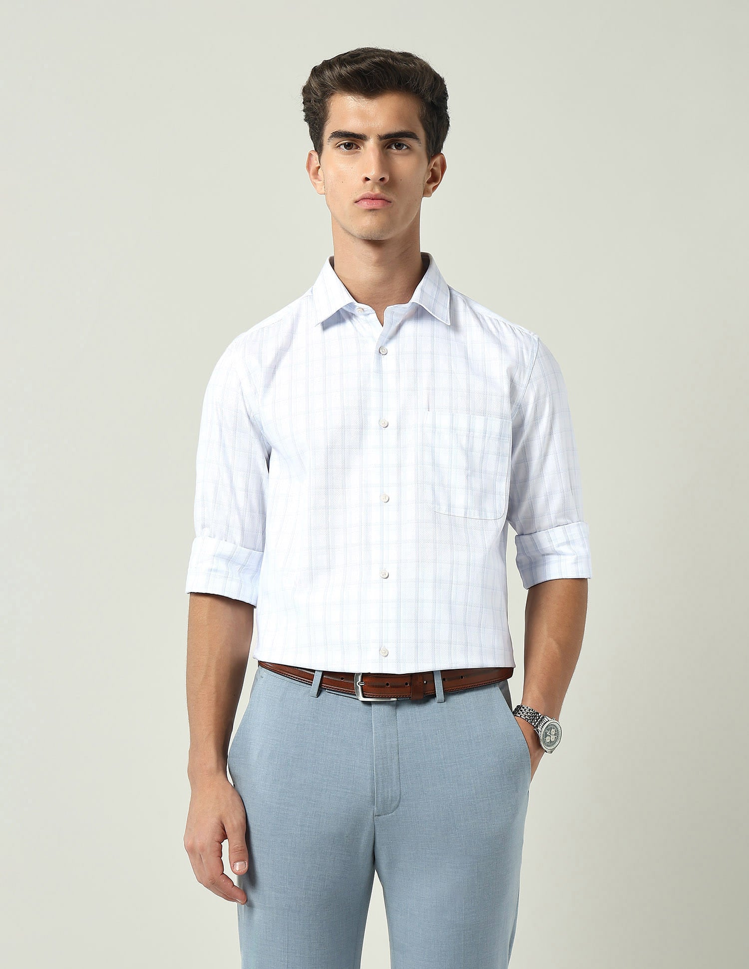 Regular Tartan Checked Regular Fit Shirt