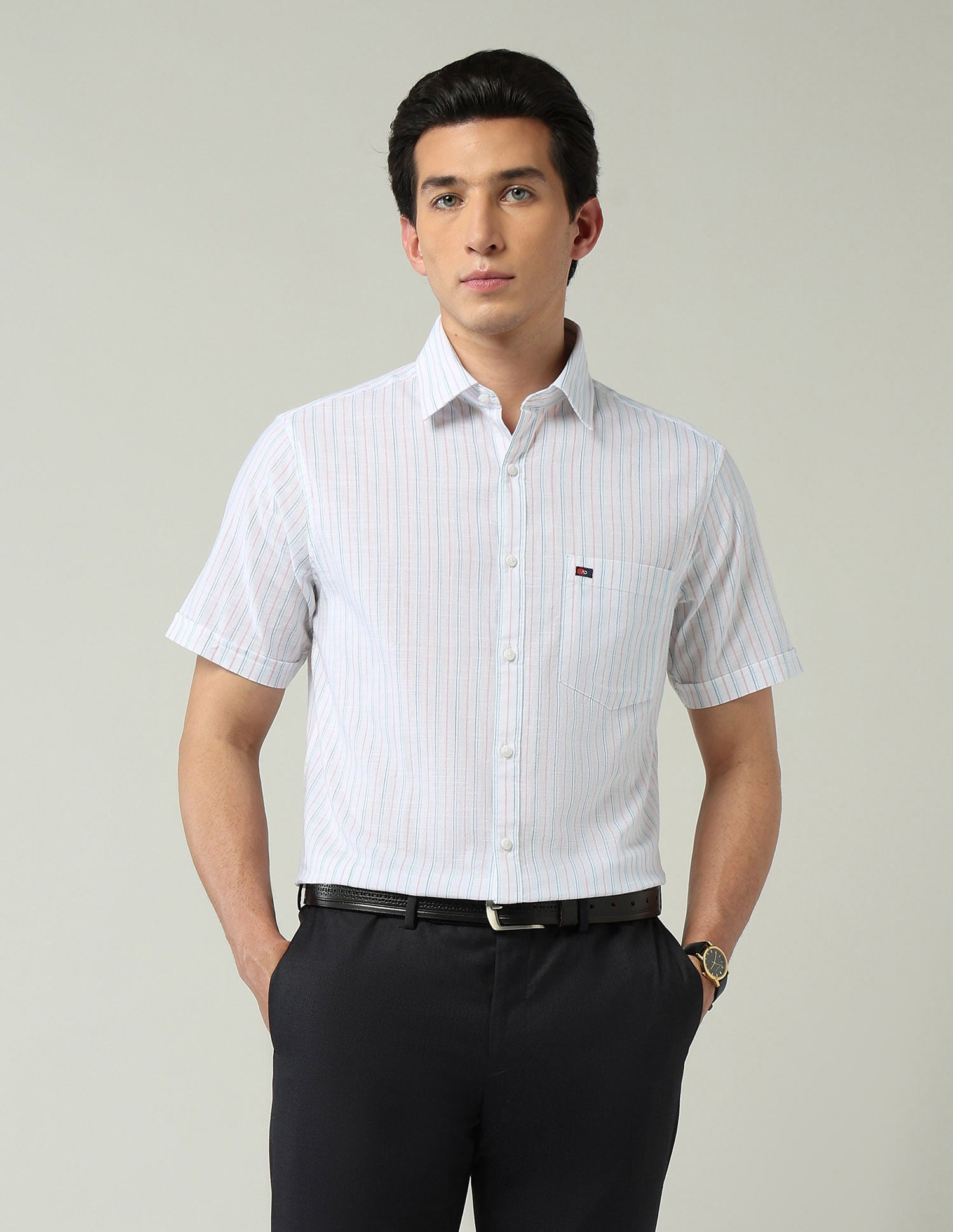 City Chronicles Modern Slim Fit Tartan Checked Shirt