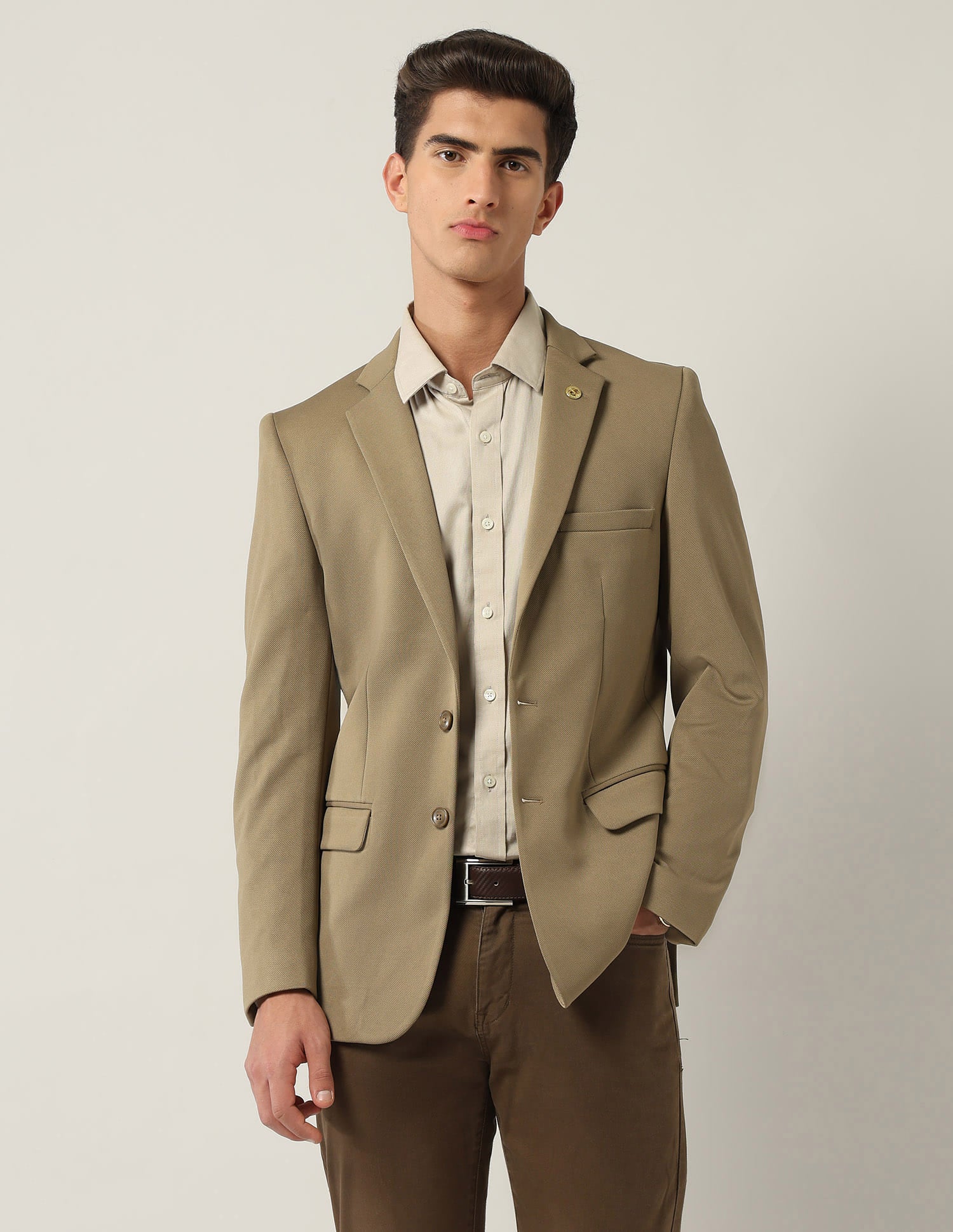 Tailored Fit Dobby Blazer