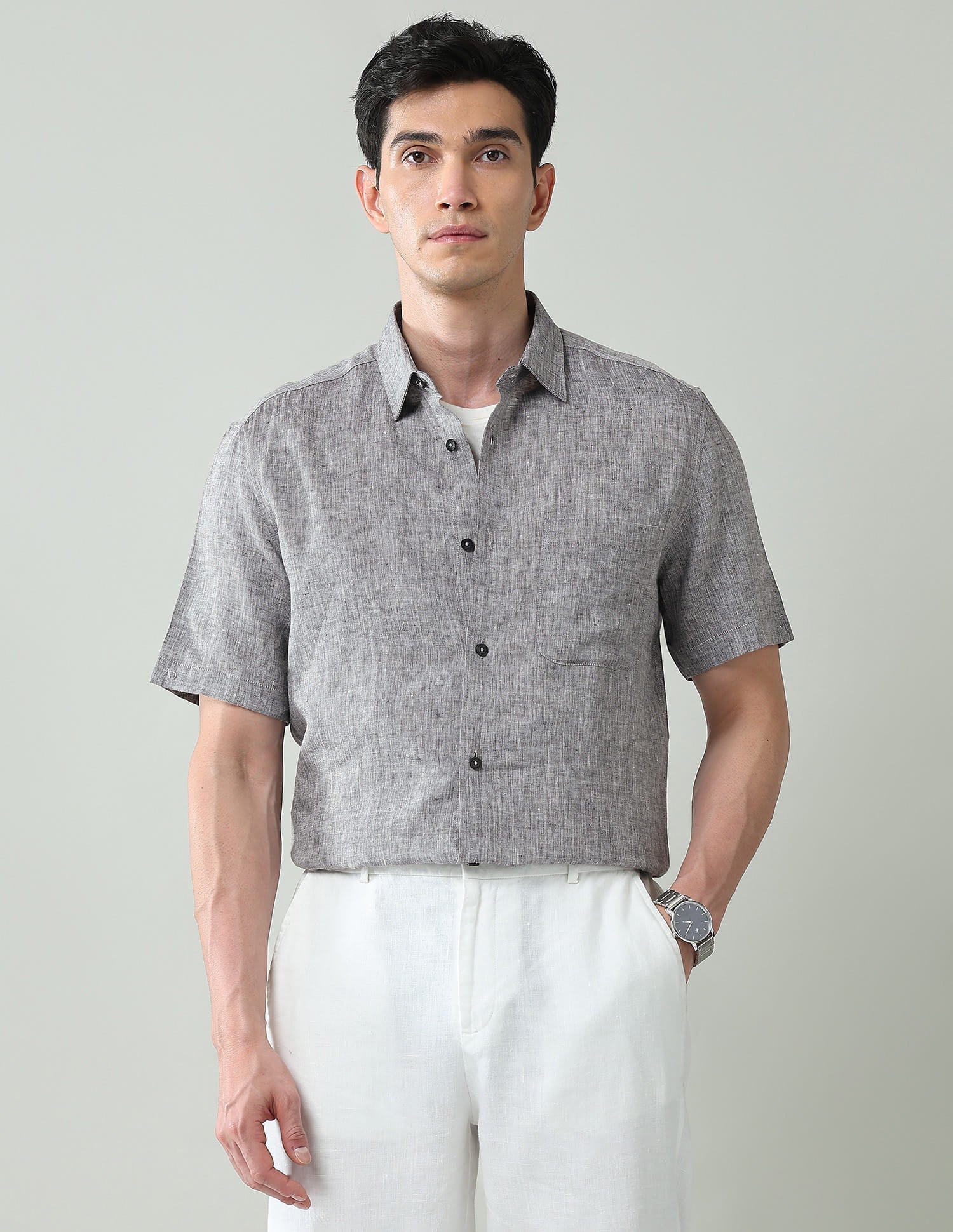 Short Sleeve Irish Linen Shirt