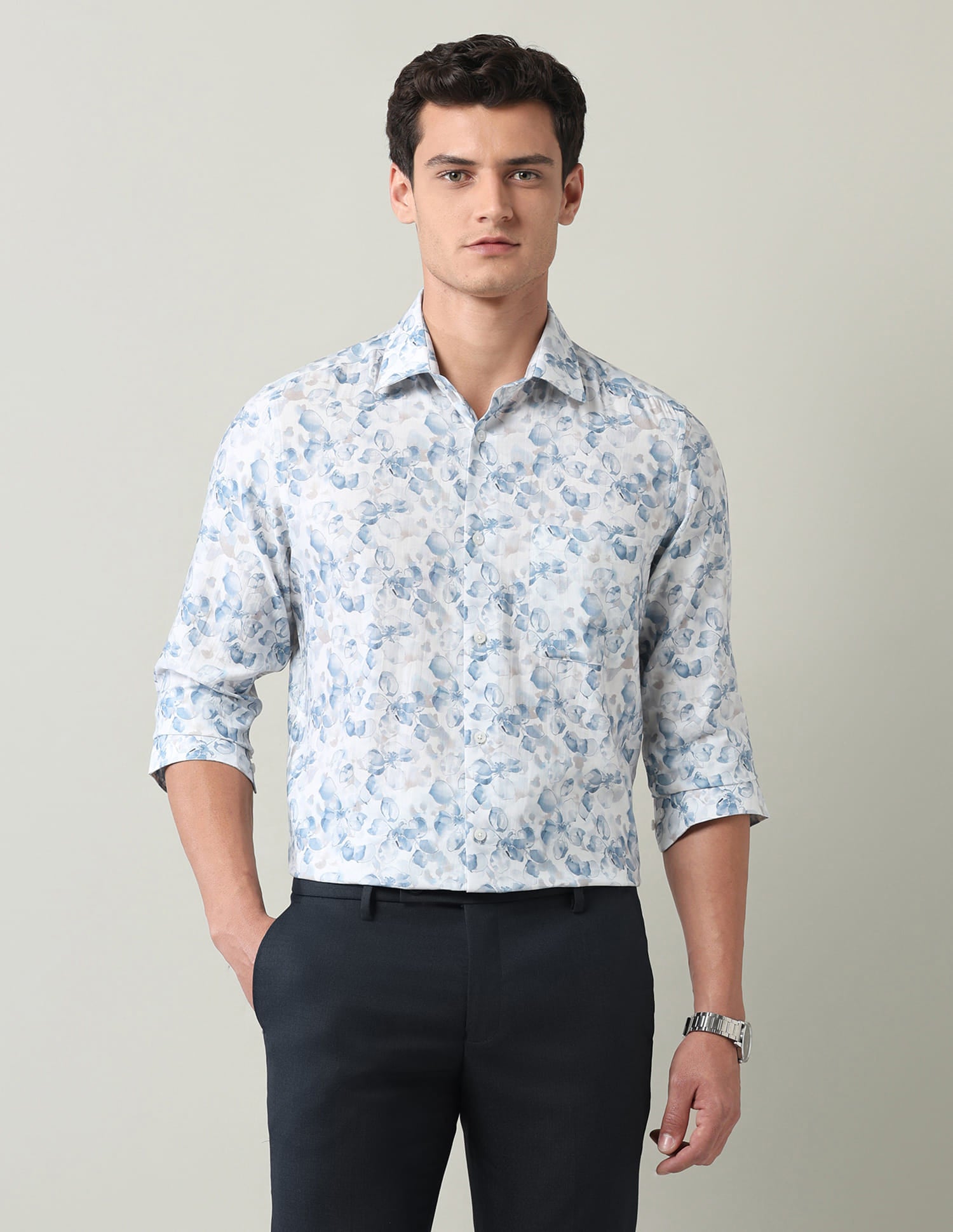 Textured Regular Fit Dobby Shirt