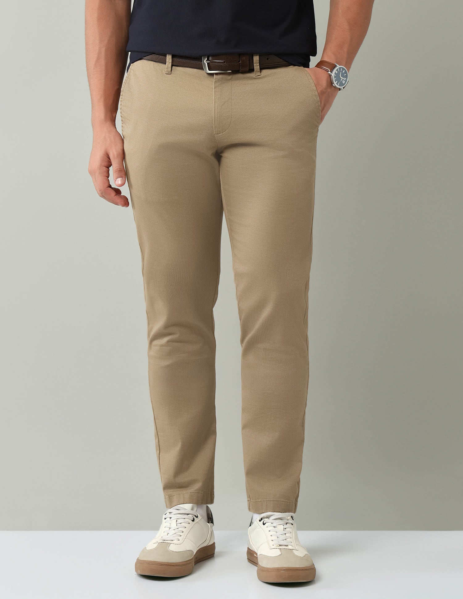 Mid-Rise Modern Slim Fit Twill Chino