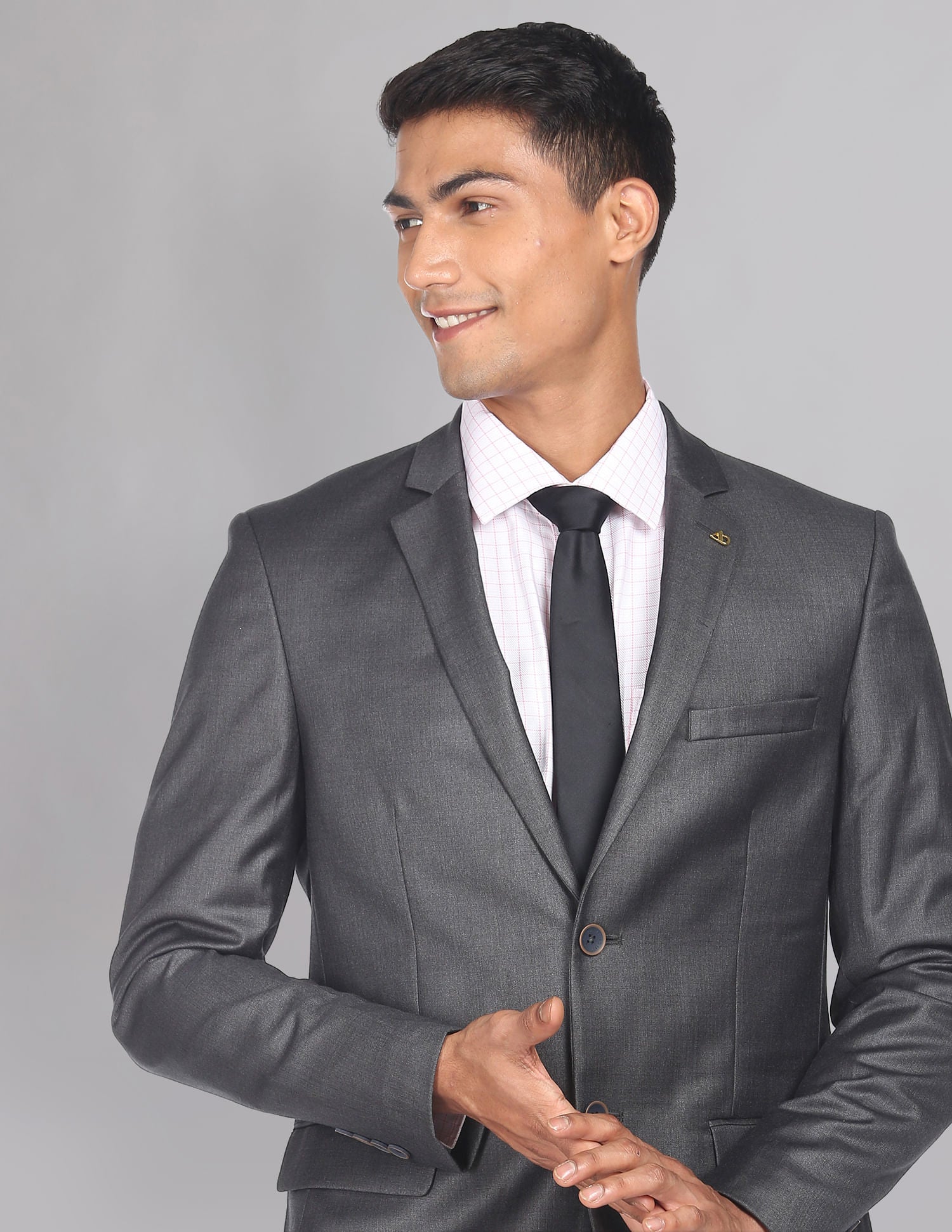 Sleek & Heathered Tailored Fit Blazer